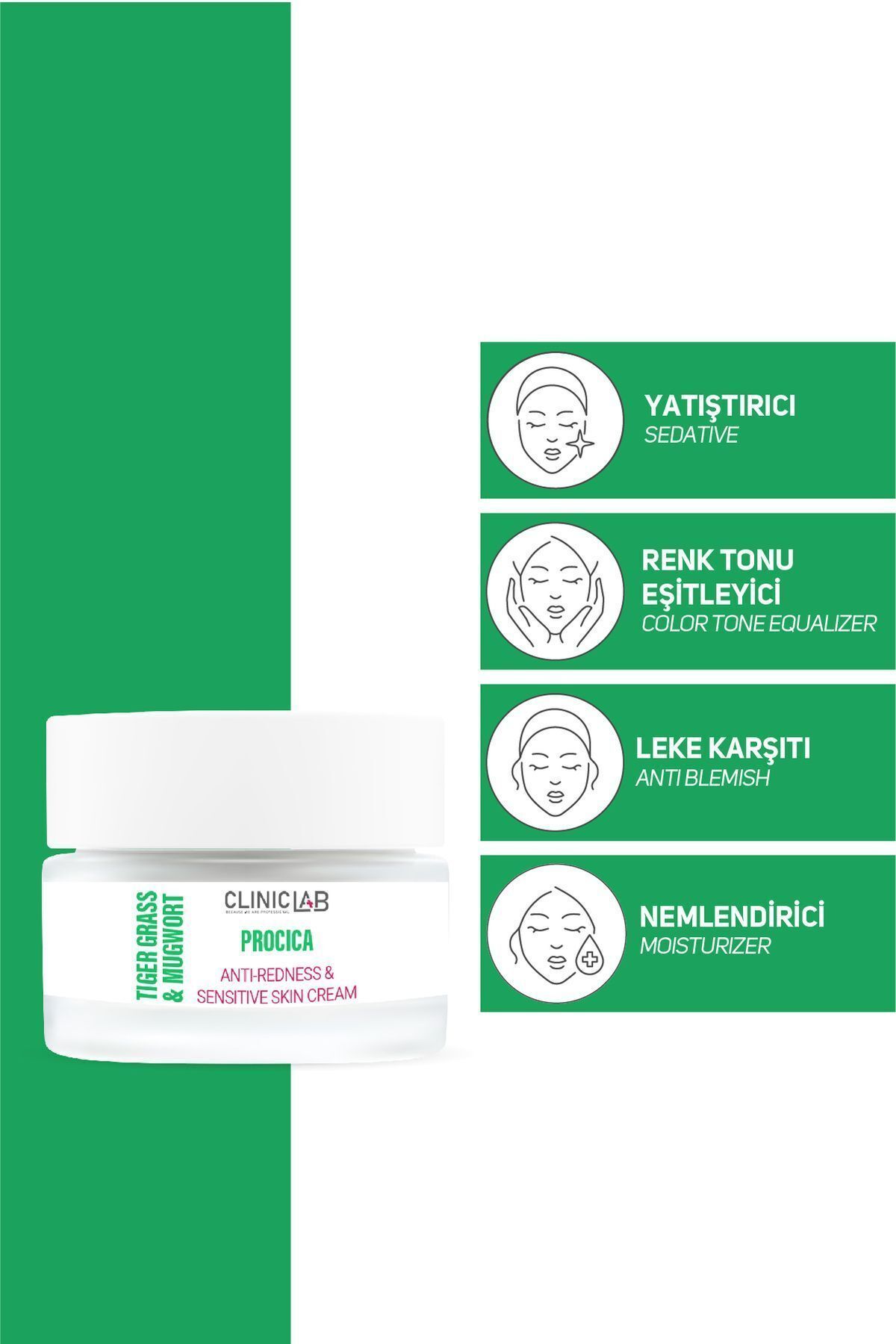 کرم تسکین دهنده و ضد لک پروسیکا 20 میلی لیتر Cliniclab