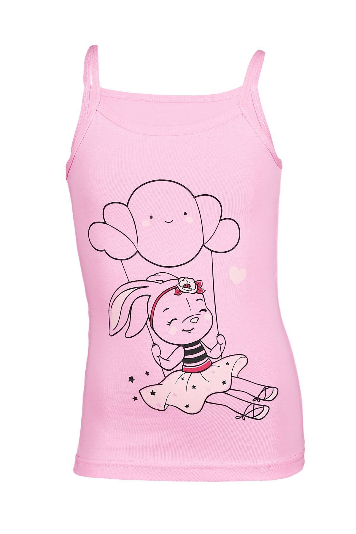 Onurel-5-Pack Printed Girl's Colorful Undershirt with String Straps 5