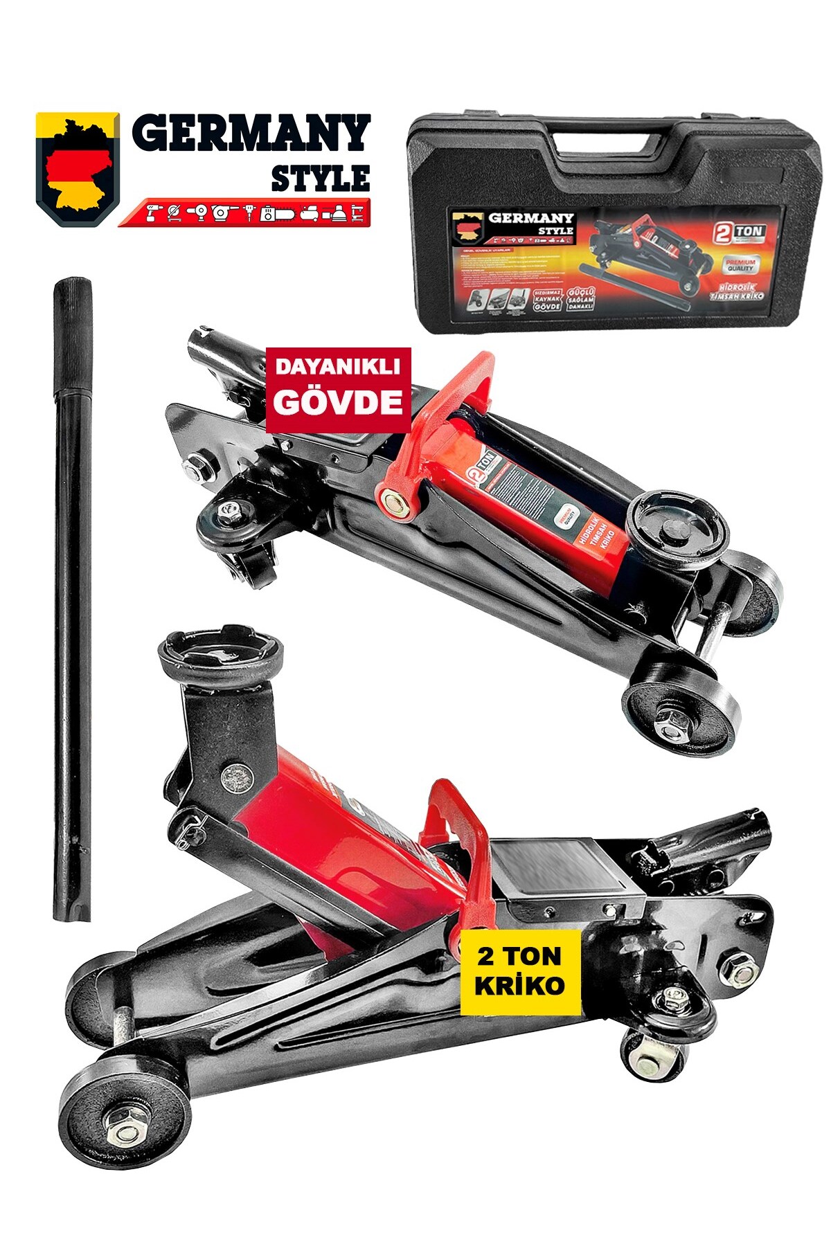 Germany Style PRO5 2 Ton Sızdırmaz Sağlam Dayanıklı Kaynak Gövde Hidrolik Timsah Kriko