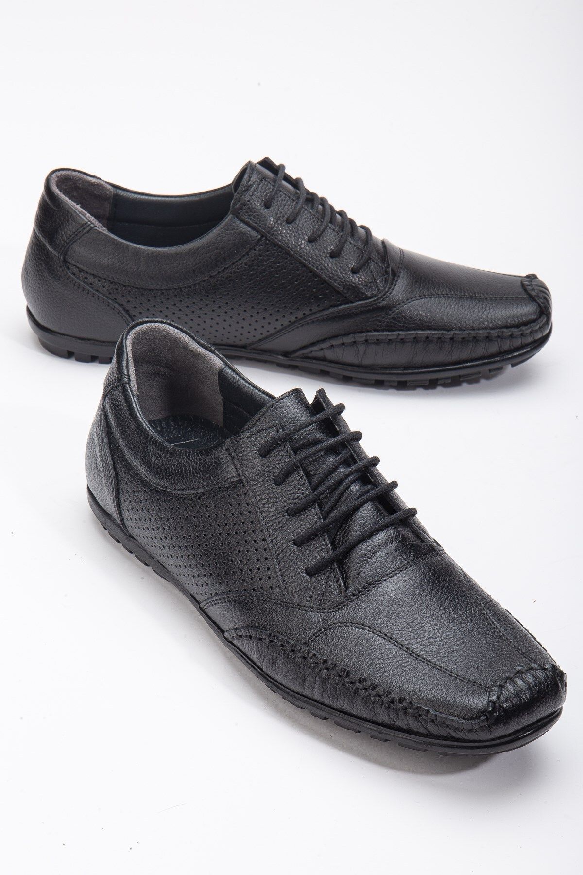 The Dortex Shoes-Men's Genuine Leather Orthopedic Laced Daily Flexible Foldable Rok Shoes 2