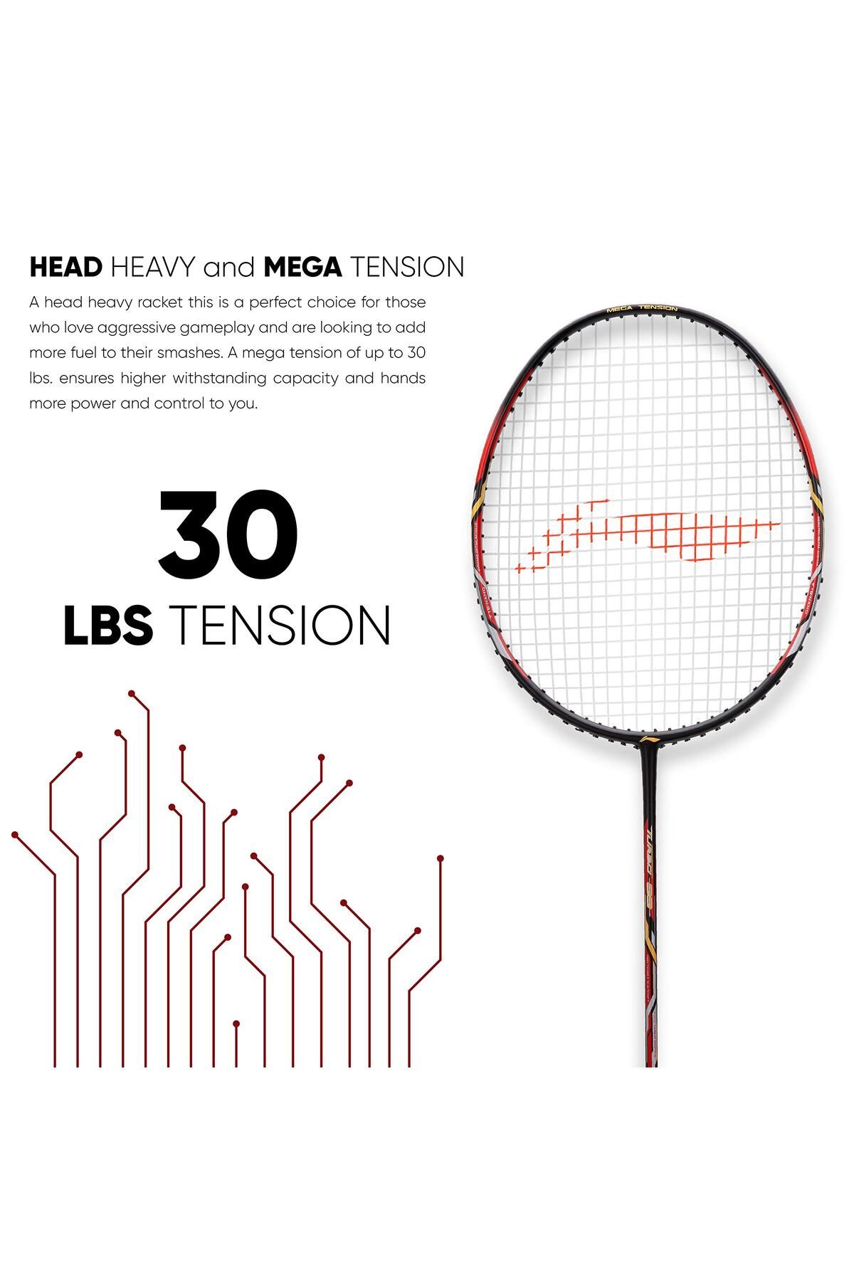 Li-Ning-Turbo 99 Carbon Fibre Unstrung Badminton Racket with Full Racket Cover 6