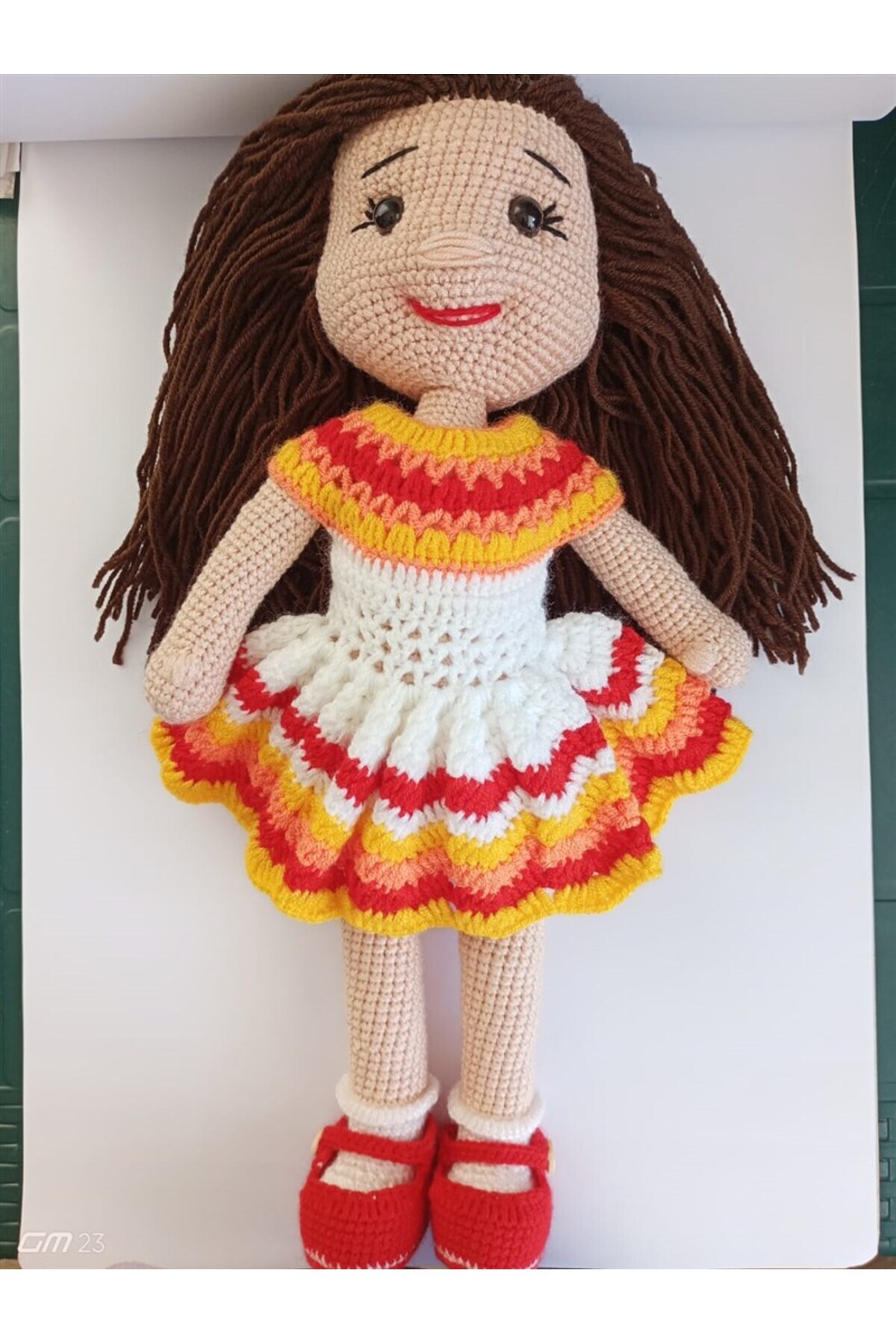 Bebekevi Doğal Bez Bebek-Doğal Oyuncak Bebek-Kız Bebek-El Yapımı Bebek-El Örgüsü Bebek Elbiseli Bebek fotoğrafı 7 (önizleme)