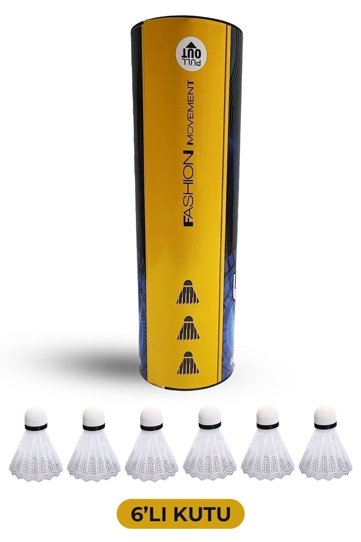 Tosima 6'lı Kutu Badminton Topu Mantar Kafa Indoor Ve Outdoor Badminton Top Set