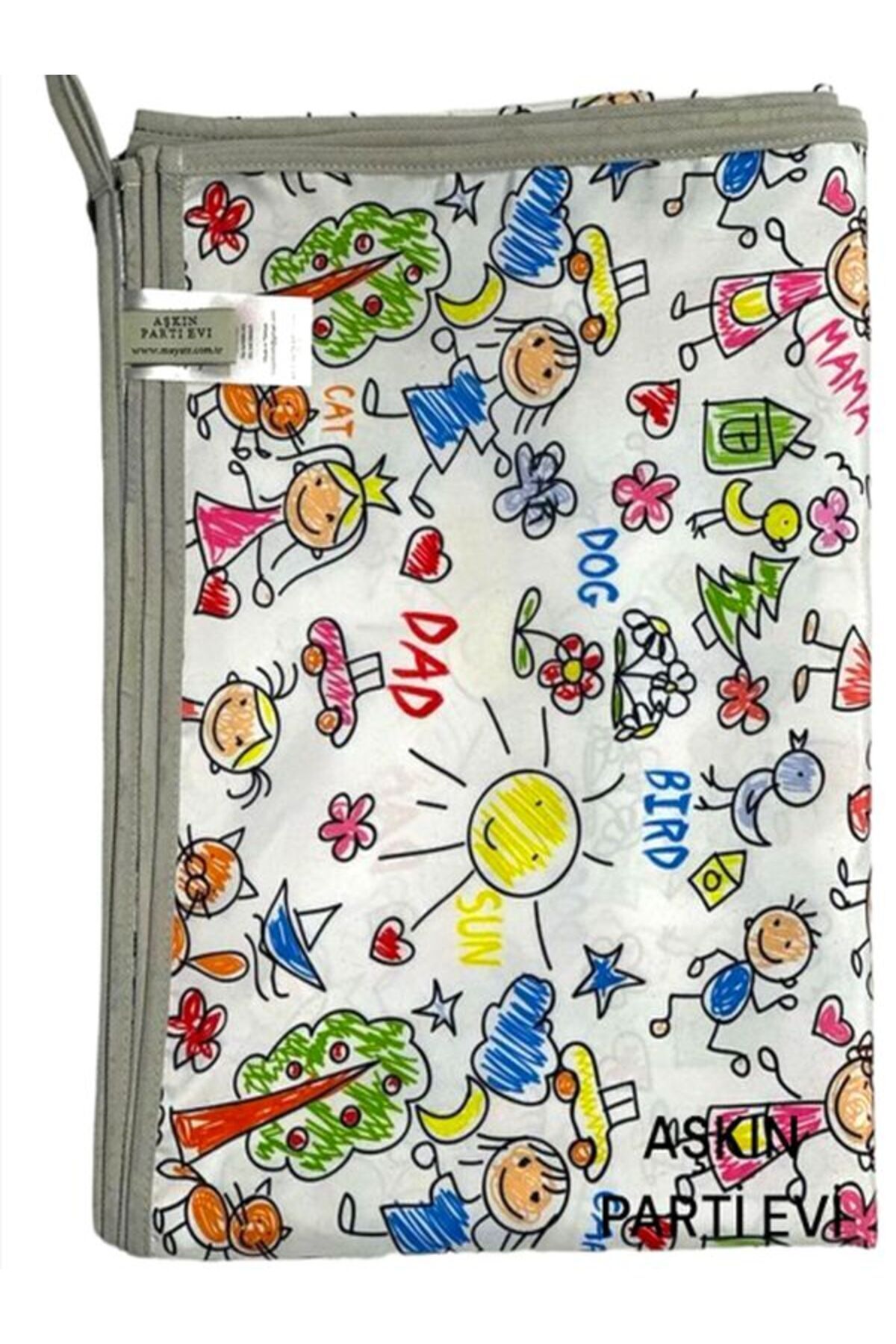 Aşkın Parti Evi 149x180cm Family Su Geçirmez, Yer/masa Örtüsü, Aktivite, Yemek Ve Oyun Için, Doğa Dostu fotoğrafı 7 (önizleme)