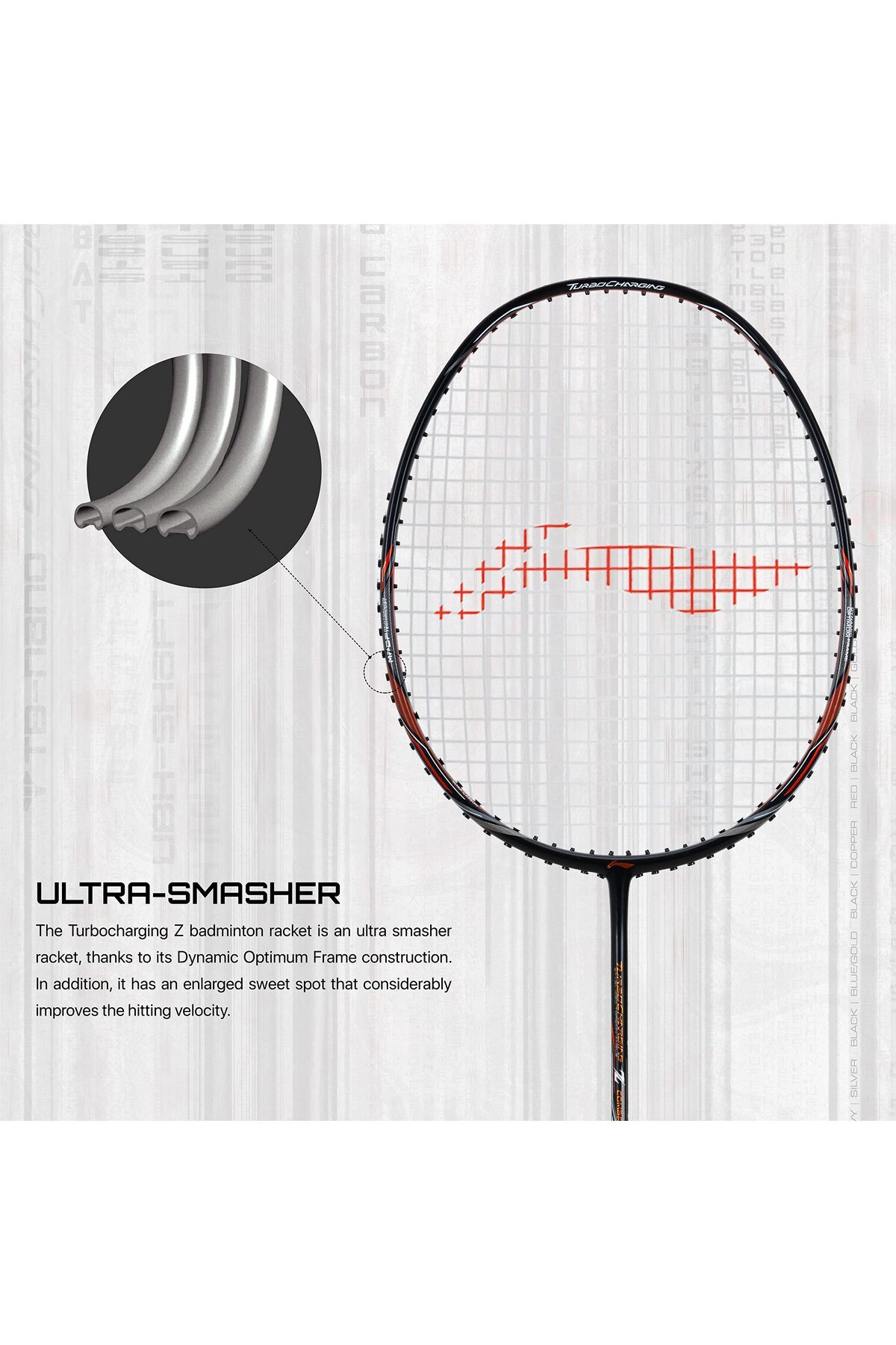 Li-Ning-Turbo Charging Z Combat  ( Strung) (Black/Copper) 3
