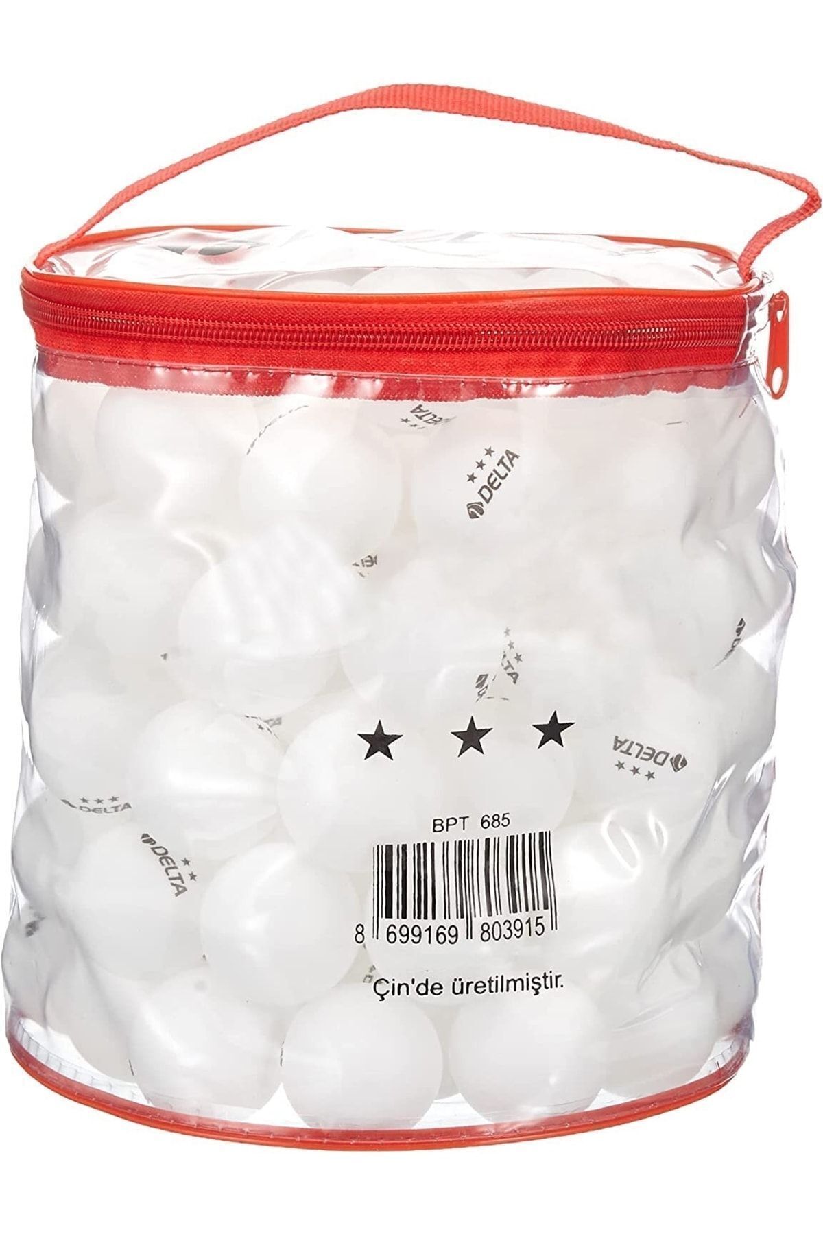 Tosima 100'lü Masa Tenisi Topu Taşıma Çantalı Deluxe Pinpon Topu 3 Yıldız