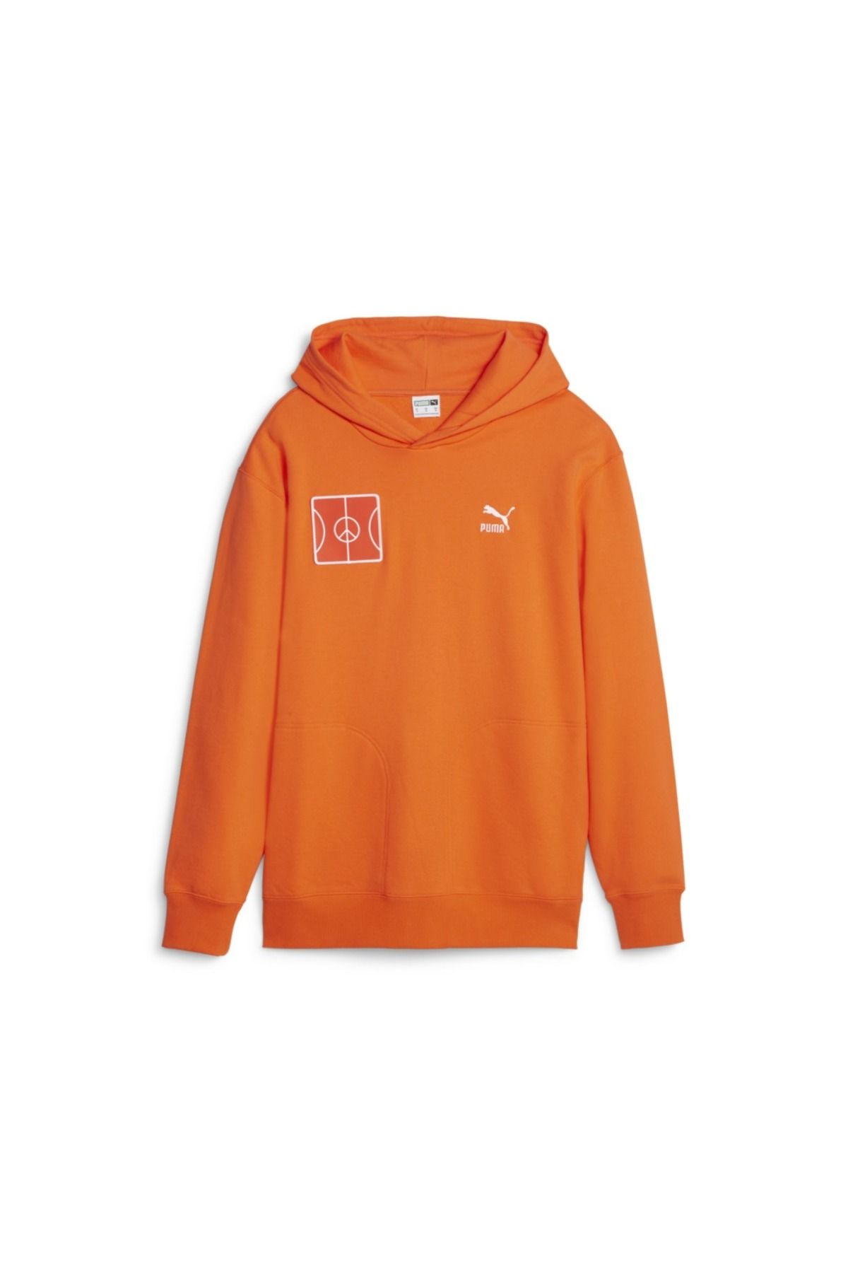 Puma-Męska pomarańczowa bluza z kapturem ClassicsIconsOfUnity 2