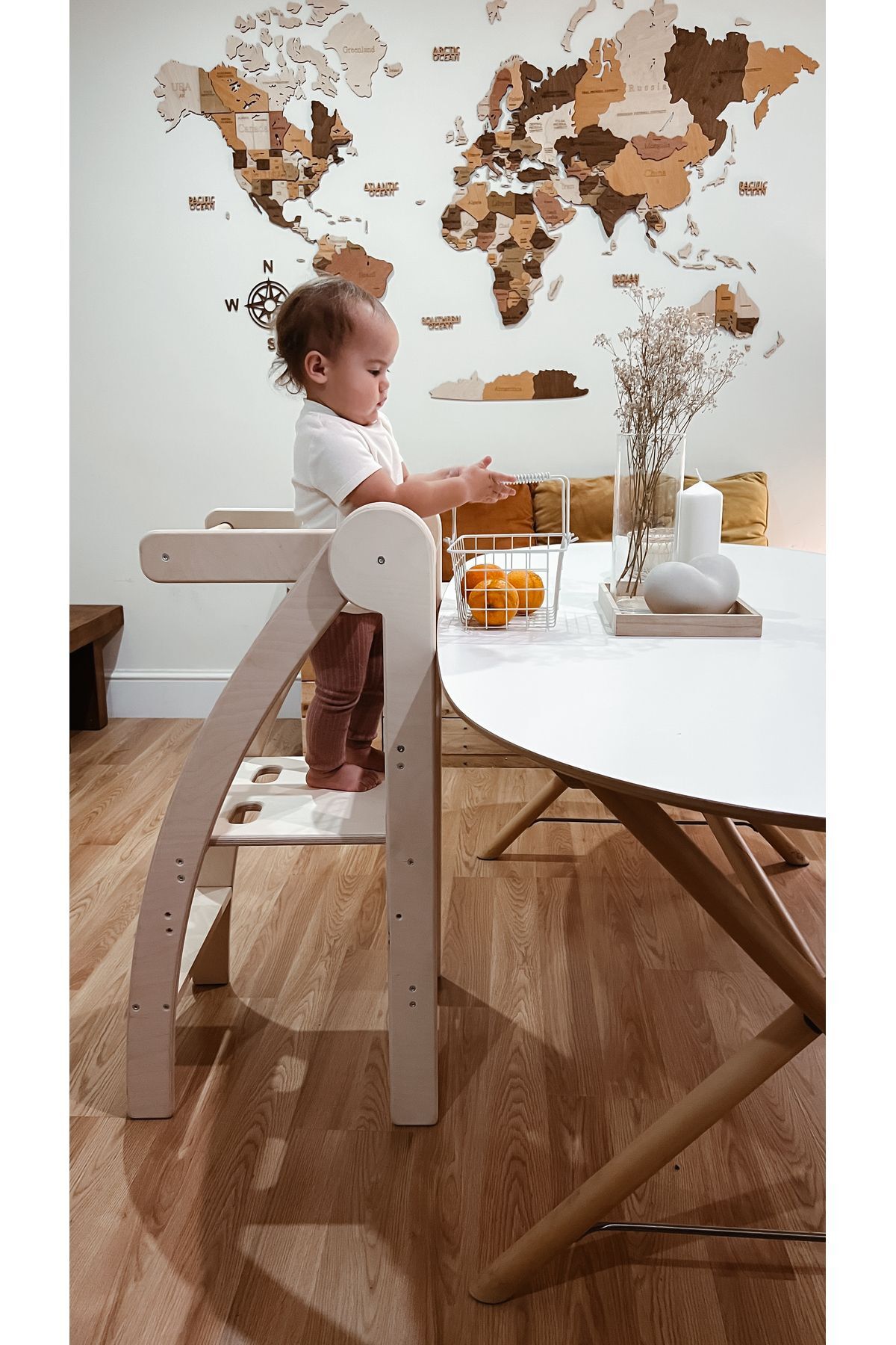 برج کمکی تاشو مونتهسوری | برج آموزشی چوبی مونتهسوری | برج آموزشی چوبی