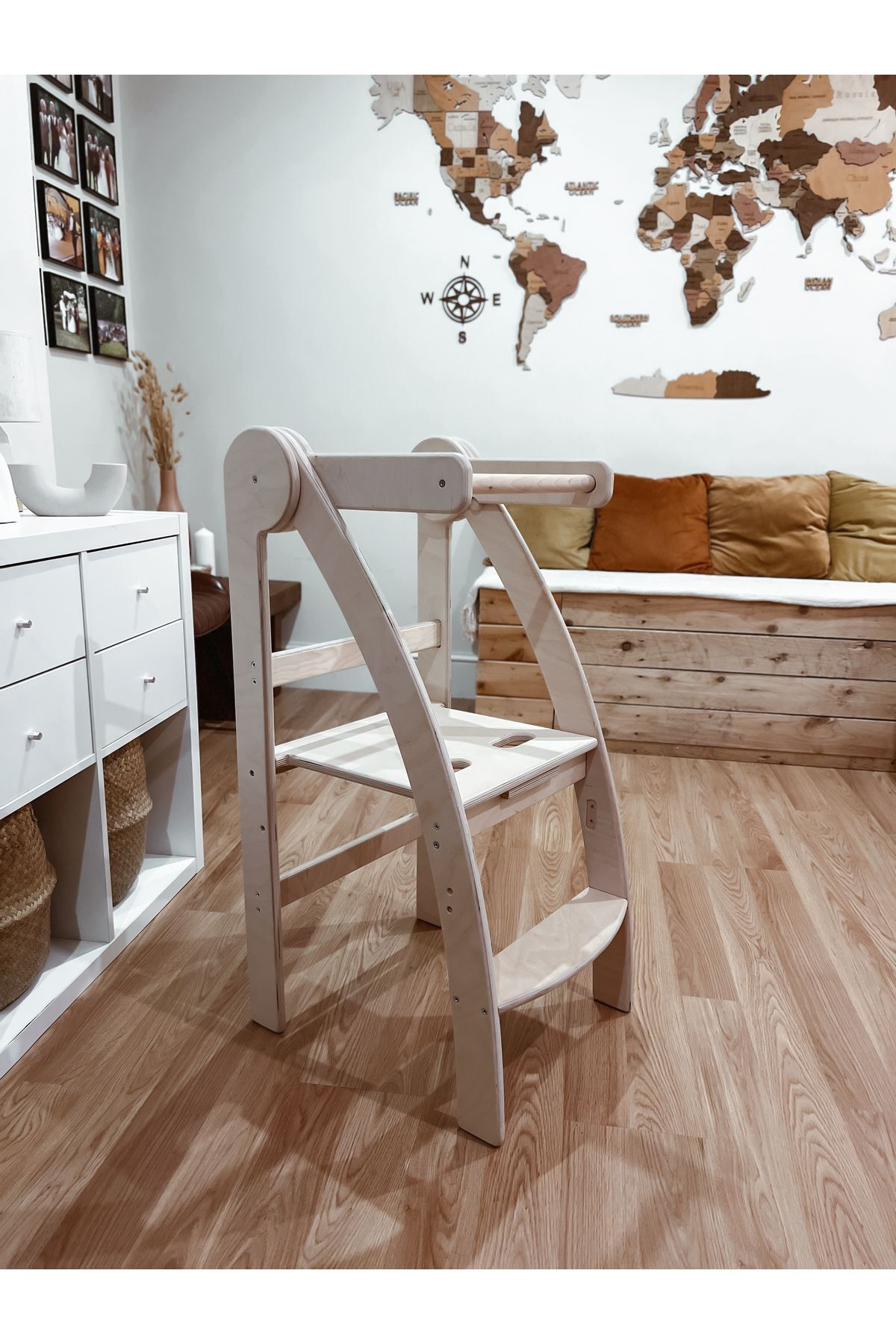 برج کمکی تاشو مونته‌سوری | برج آموزشی چوبی مونته‌سوری | برج آموزشی چوبی