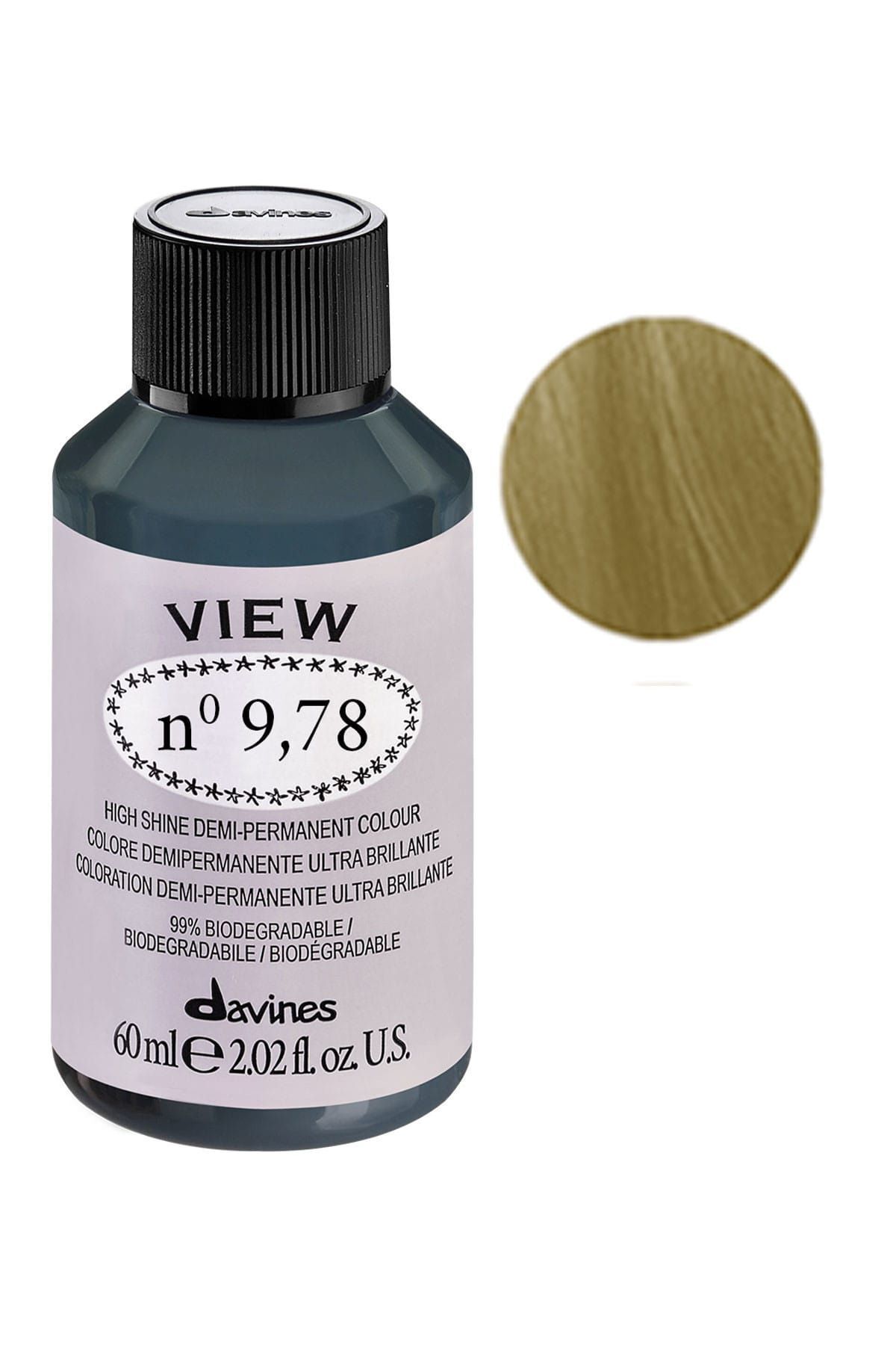 مشاهده رنگ موی نیمه دائمی 60 میلی لیتر - 9.78 بژ سبز بسیار روشن آبرن 8004608262114 Davines