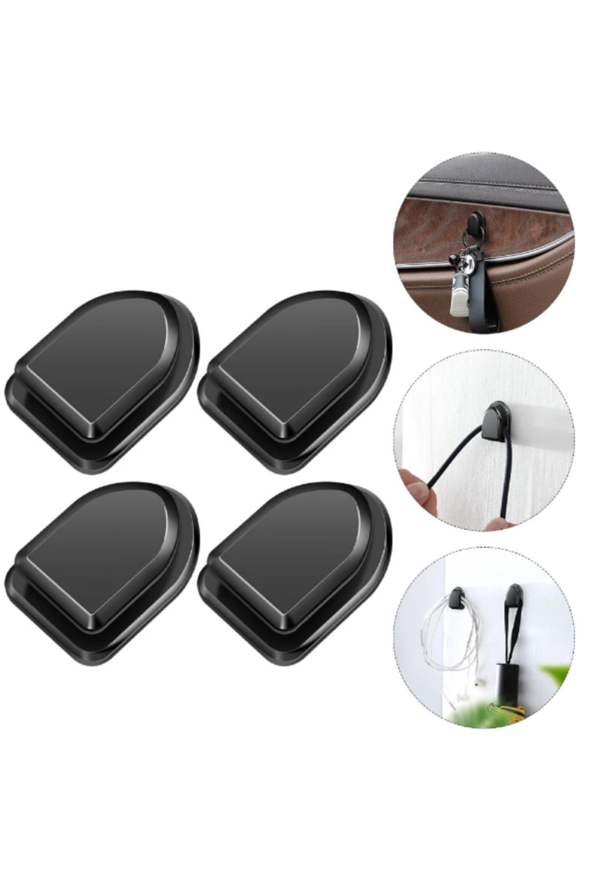 10 Pieces Adhesive Multi-Purpose Hanger Hook Car Hanger Bracket for Domestic Motorcycle