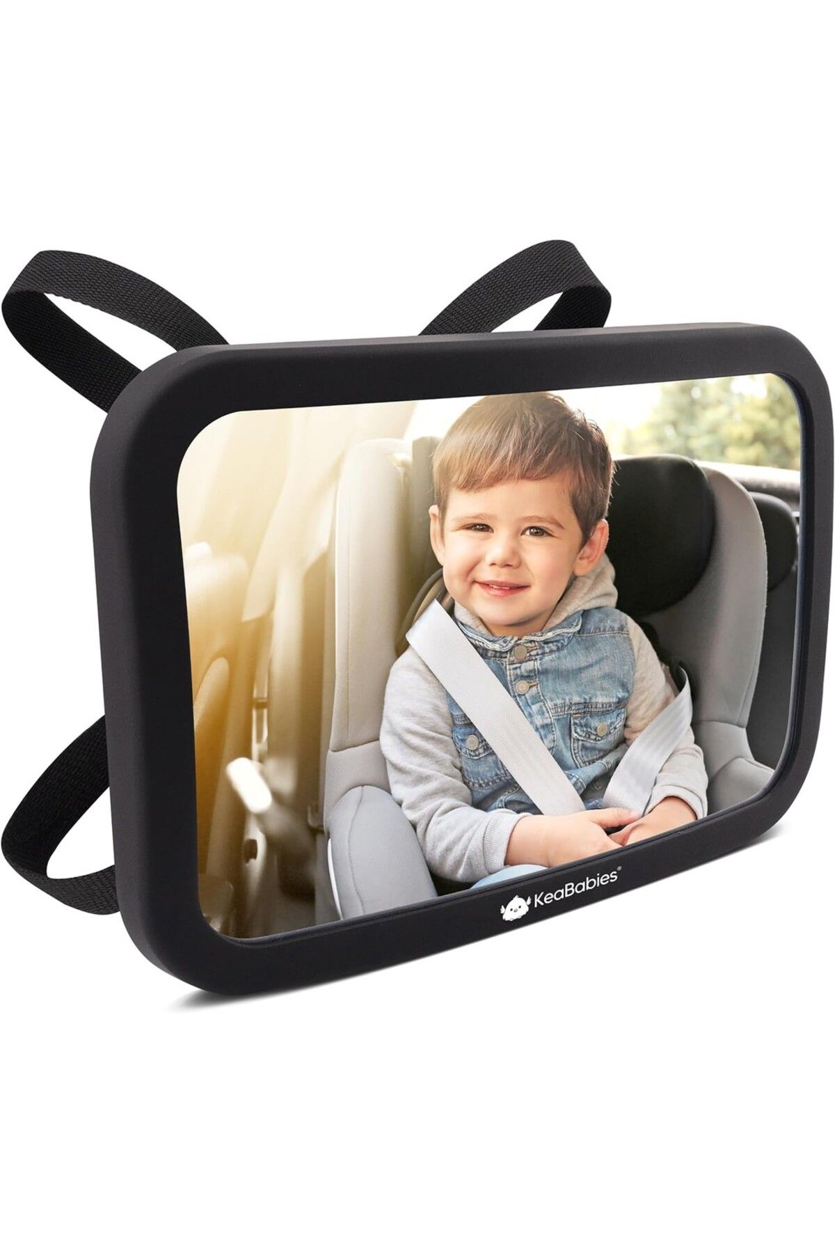 KeaBabies 360° Otomobil Bebek Arka Koltuk Aynası, Güvenlik Sertifikalı, Ayarlanabilir