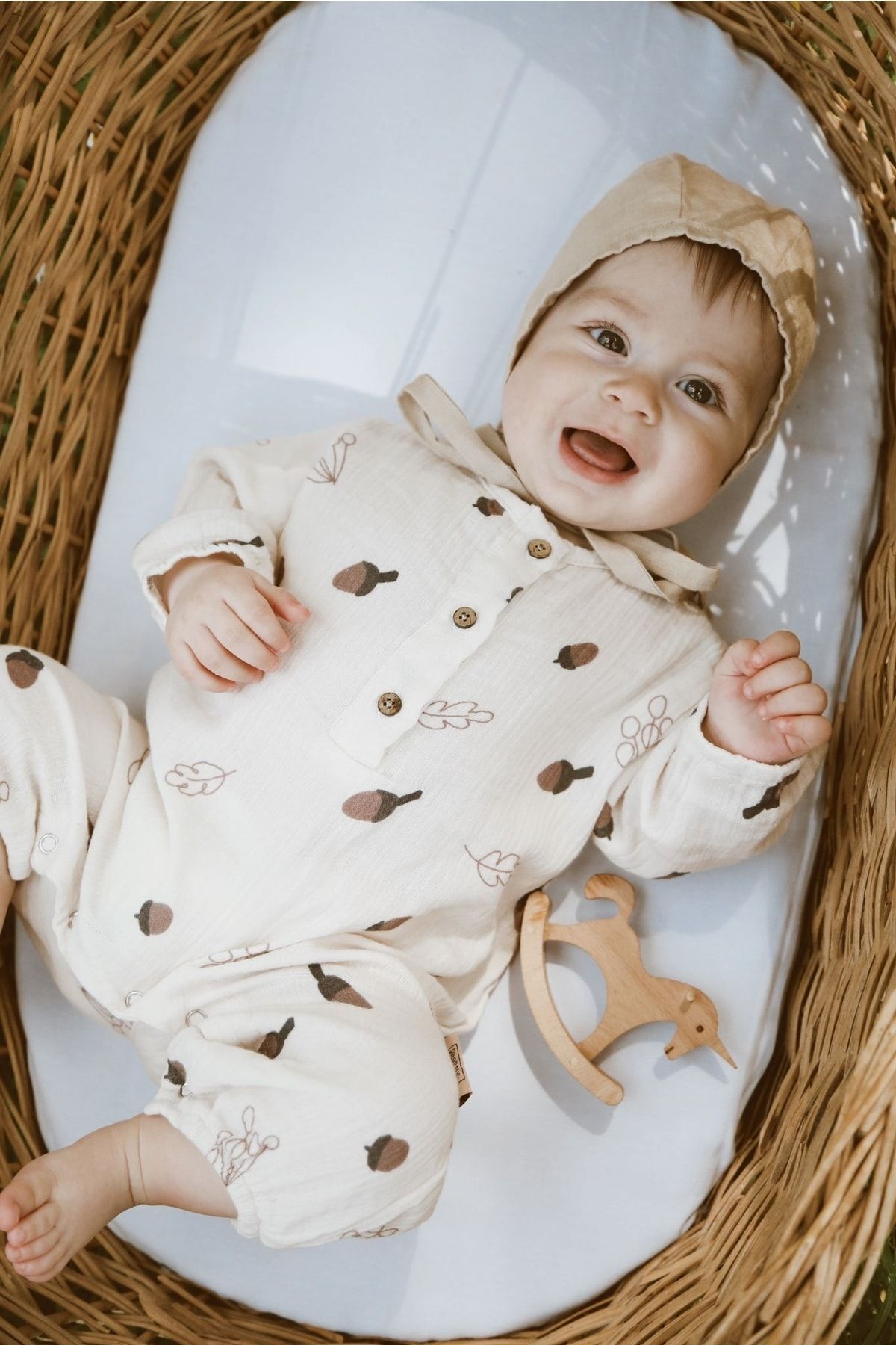 MELLS BABY-رومبير أطفال من قطن الموسلين العضوي 2