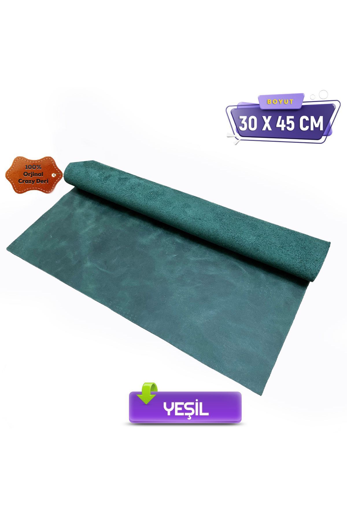 Crazy Piece Leather 30 x 45 cm Leather Hobby Crazy Leather Genuine Leather Piece