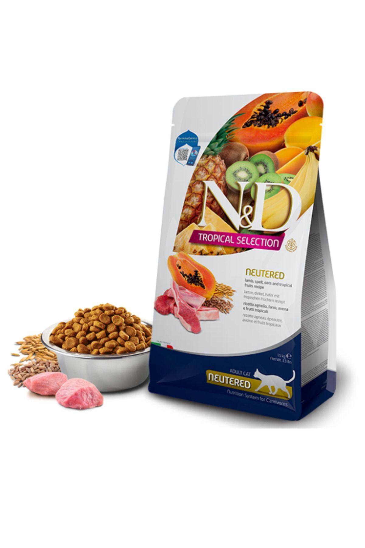 Nd Tropical Selection Kuzu Etli Tropikal Meyveli Kısırlaştırılmış Kedi Maması 10 KG