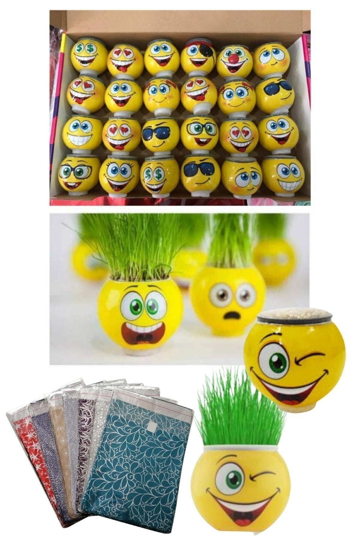 Genel Markalar Adam 24 Adet Doğum Günü Hediyelik Okul Öncesi Kreş Aktivite Etkinlikler Emojili