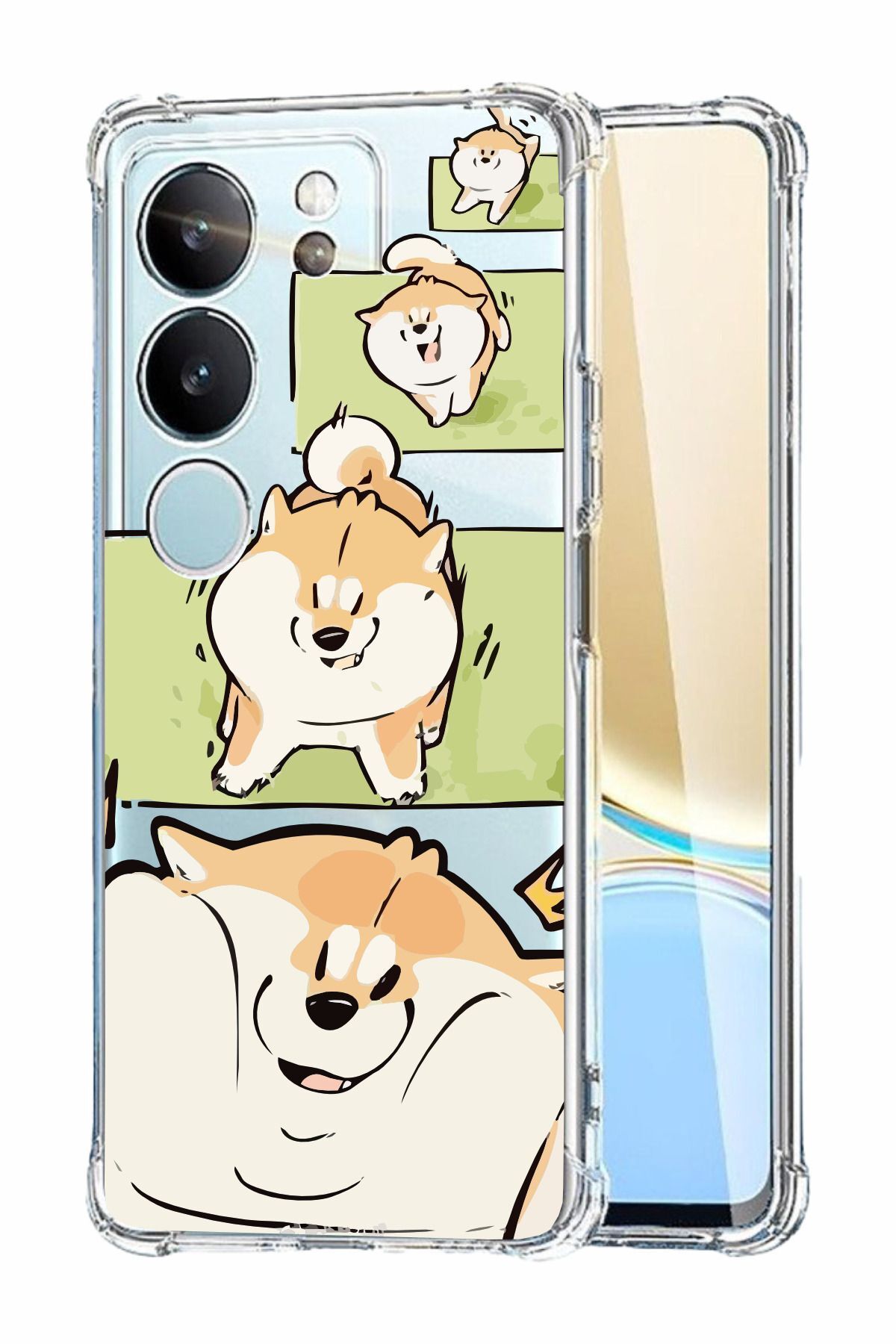 vivo V29 Uyumlu Şeffaf Renk Tasarımlı Silikon Kılıf