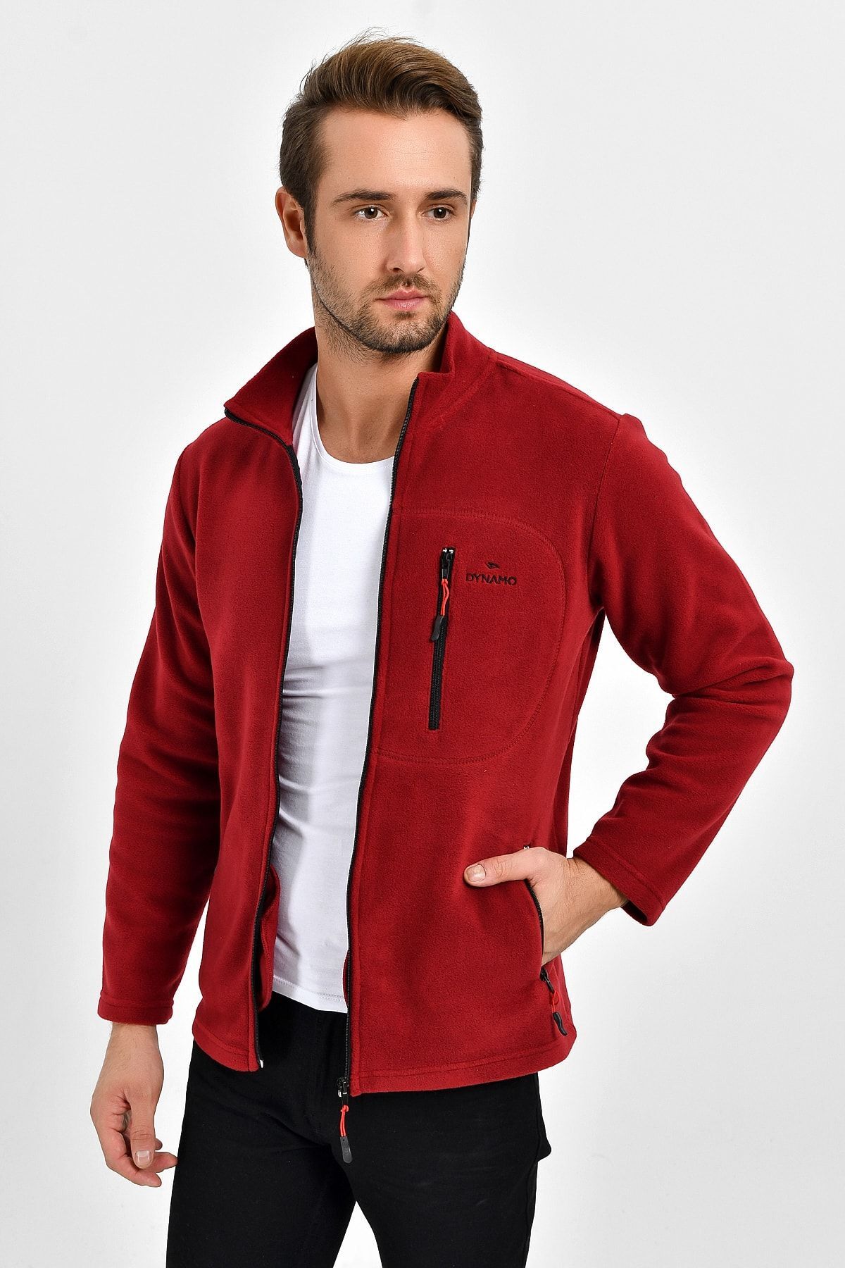 ژاکت مردانه بورگوندی Dynamo | 6544 اورجینال - تصویر 3