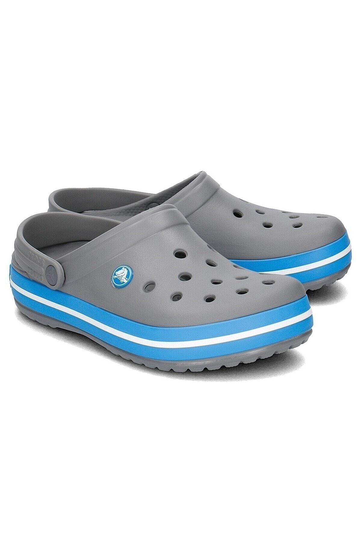 Crocs-Crocband Unisex Gray Slippers 11016-07w 2