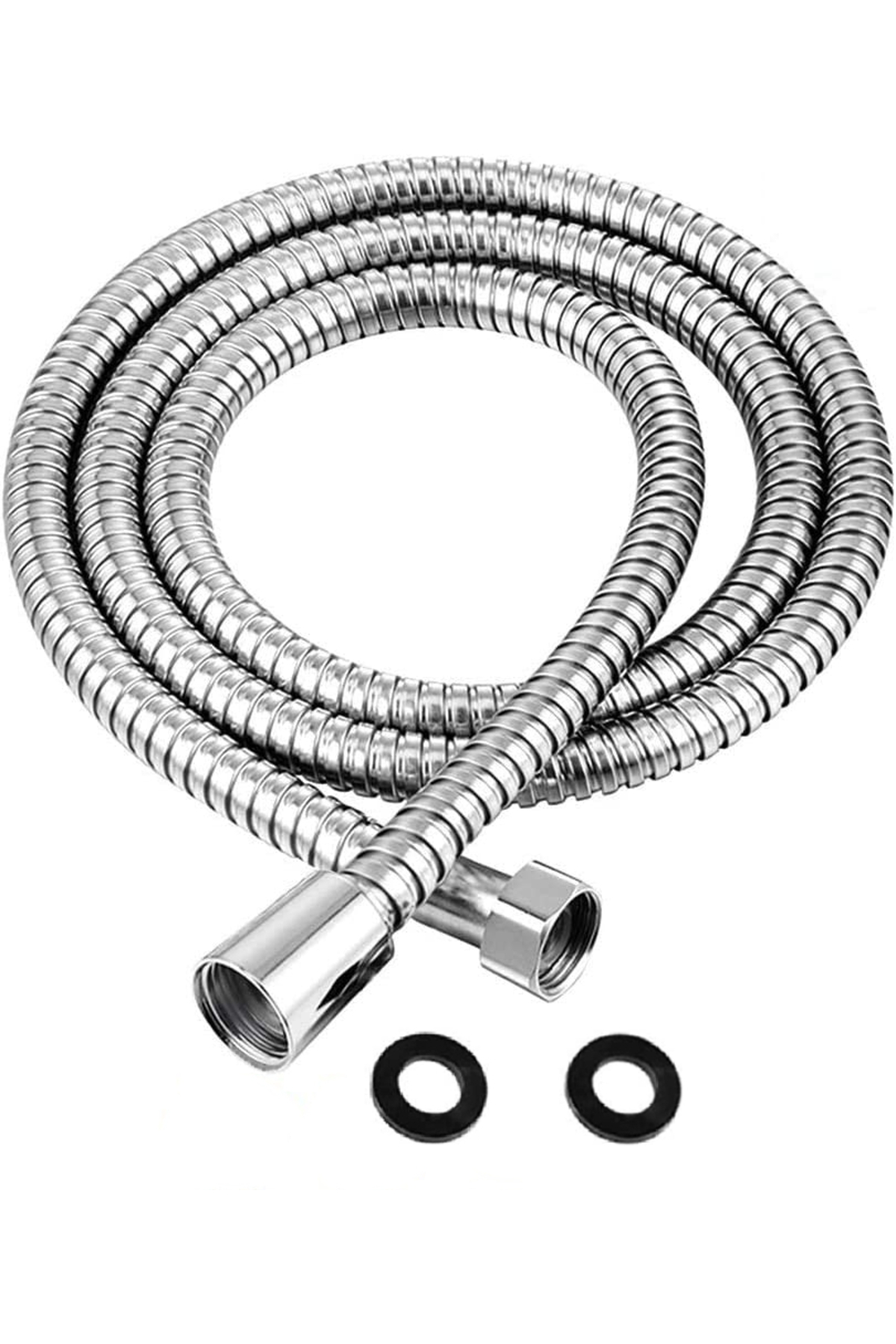 NEROLIA 200 cm Paslanmaz Çelik Spiral Hortum - Yüksek Basınç