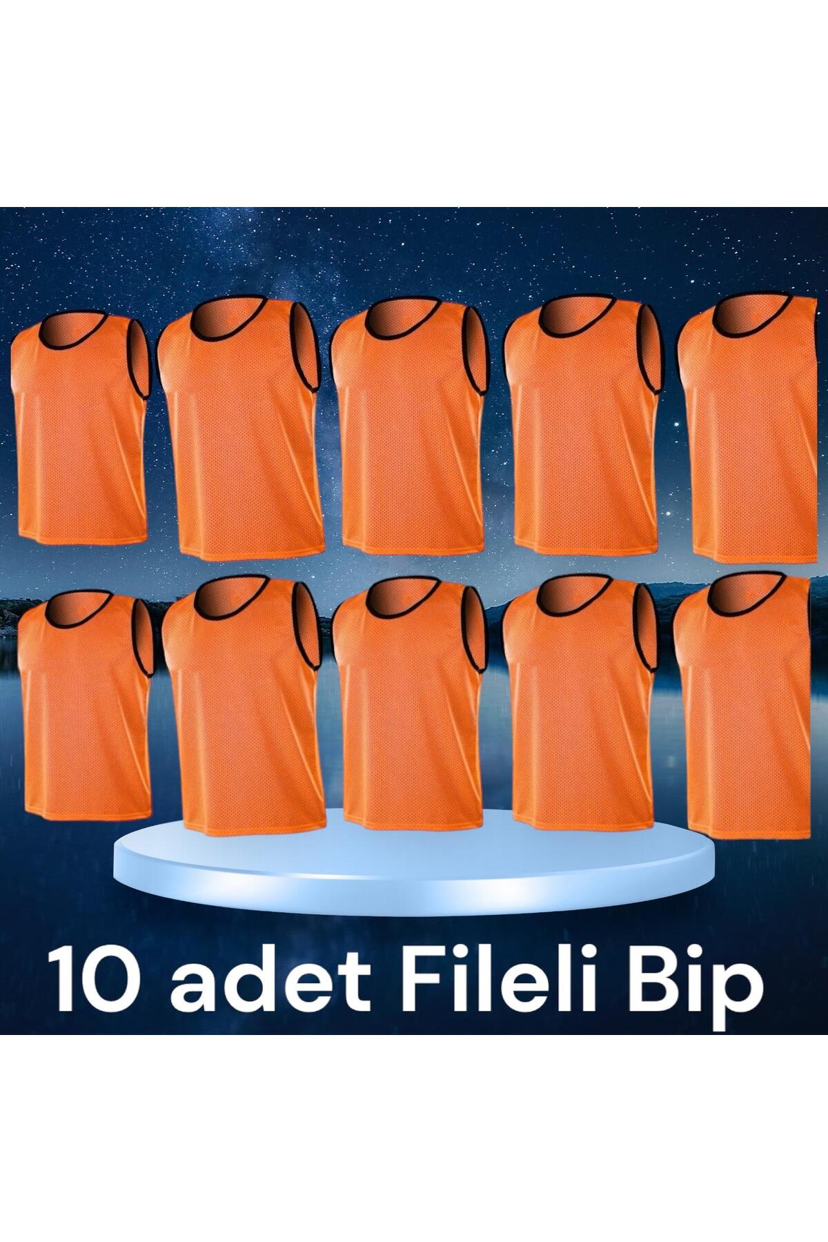 Gök Sports 10 Adet Yetişkin Beden Delikli Fileli Antrenman Yeleği Halı Saha Yeleği Bip