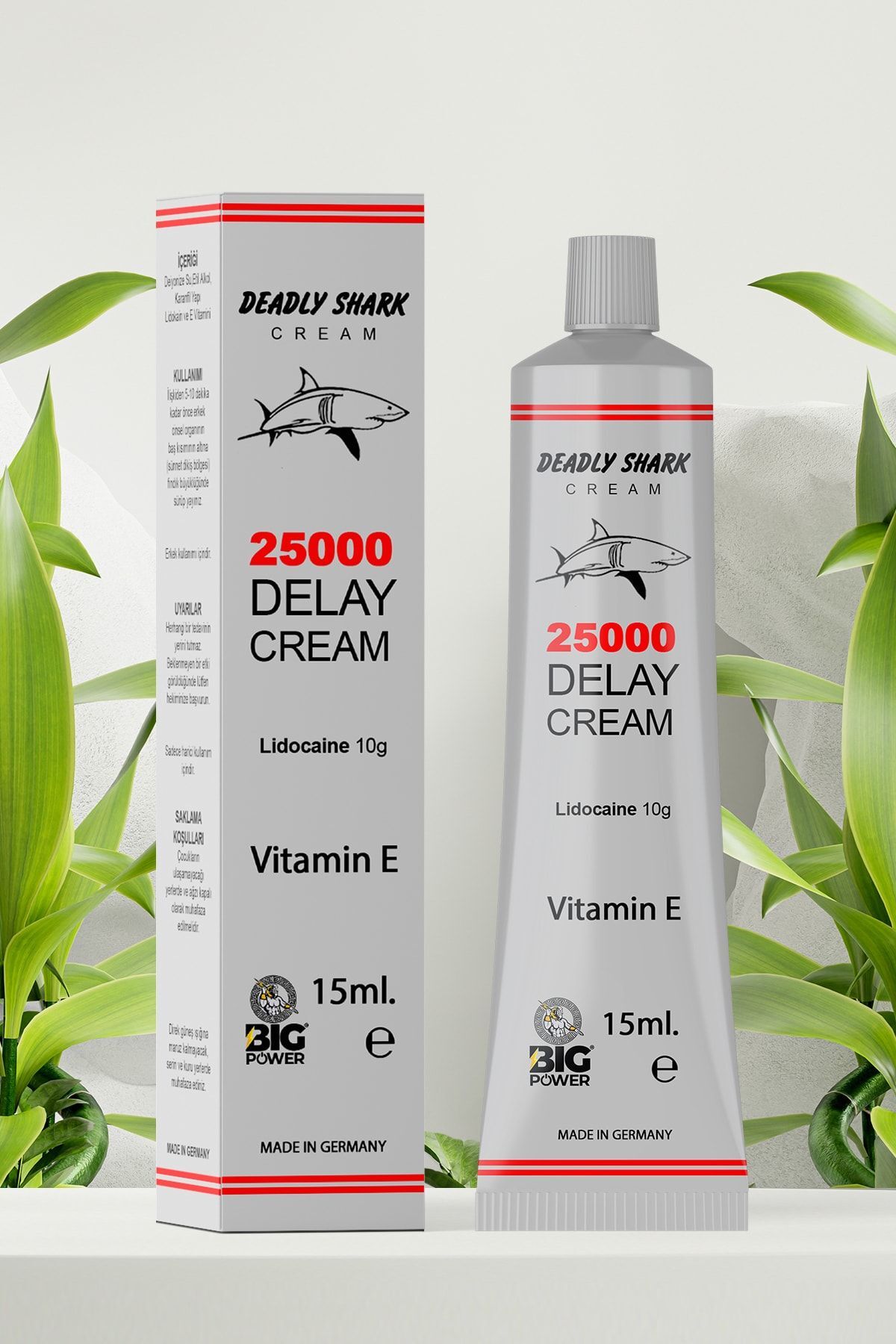 3 Adet Geciktiricili Shark Gri Jel 15ml Ekstra Etki (Yardımcı Ürün) 3