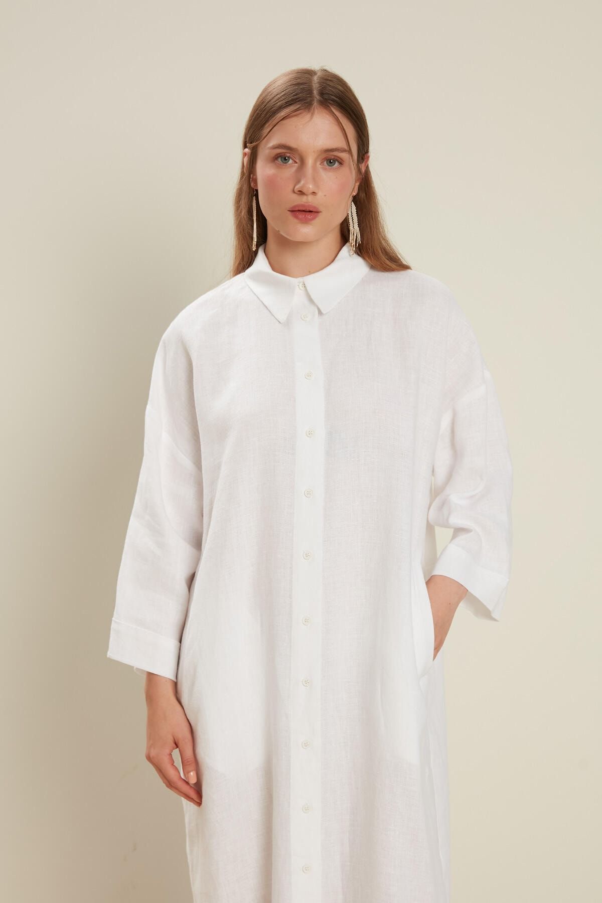 Manuka-LEINENKLEID WEISS 2