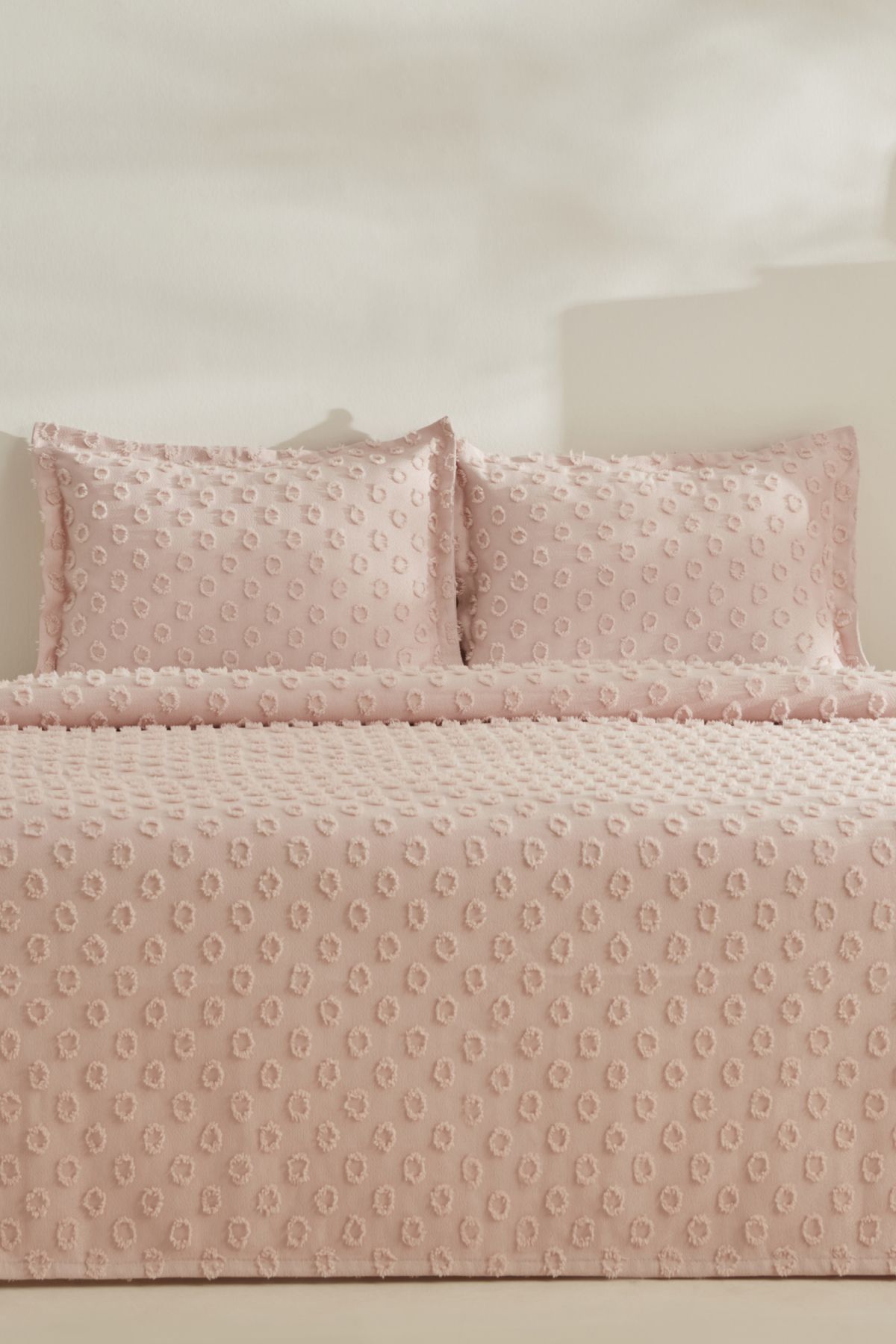 Arlina Point Blush Çift Kişilik Yatak Örtüsü