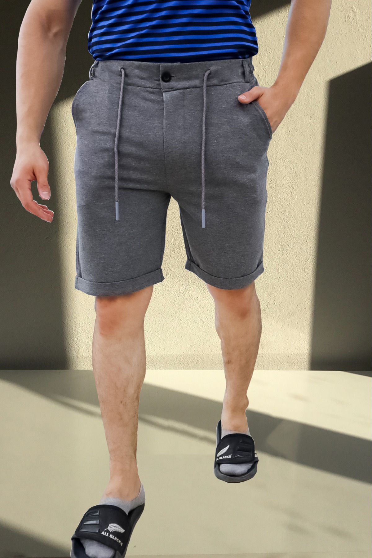 memowear Pantaloni Scurți Compacti Din Bumbac Pieptănat Cu Două Picioare Unisex - M