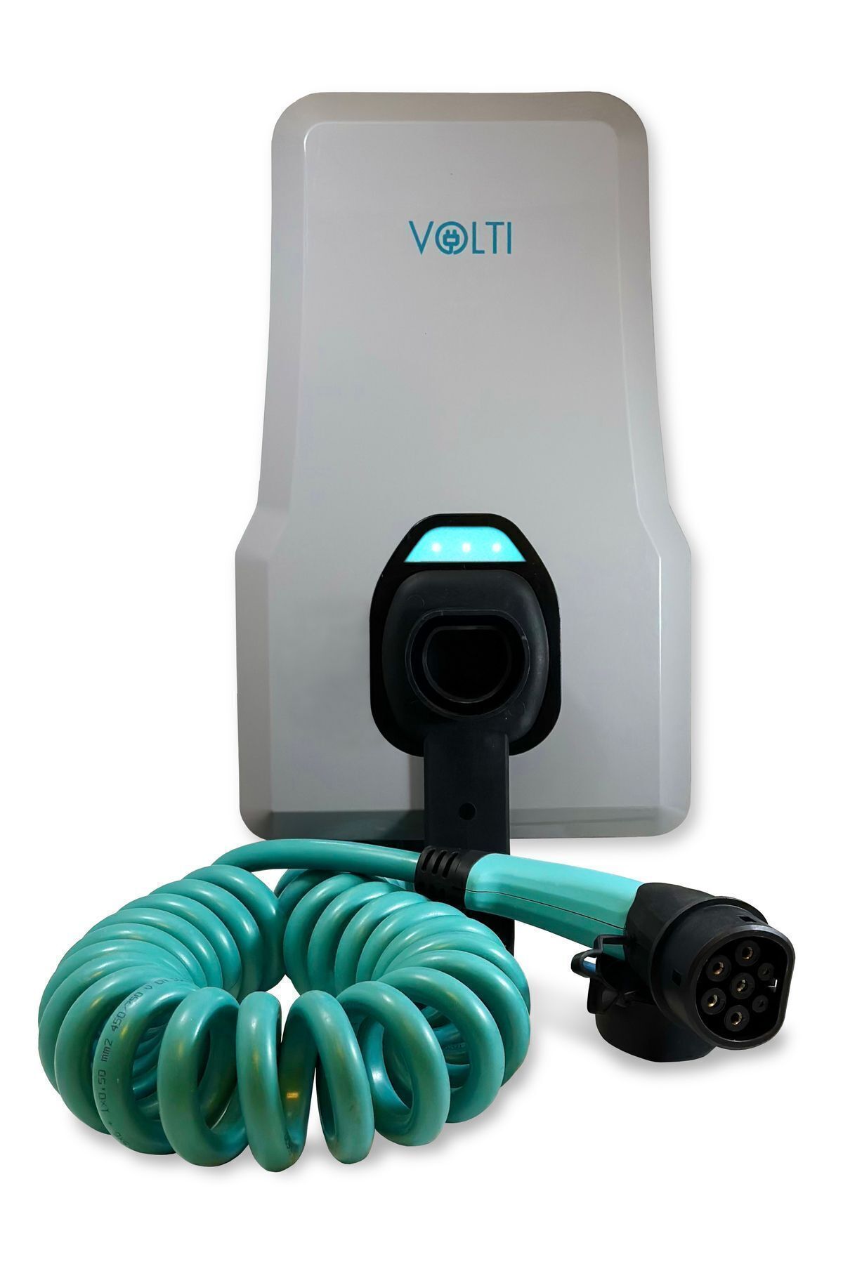 Volti Elektrikli Araç Şarj Istasyonu - Tip-2, 22 Kw, 32a, 380v Ac, Spiral Kablo, Togg/tesla Uyumlu
