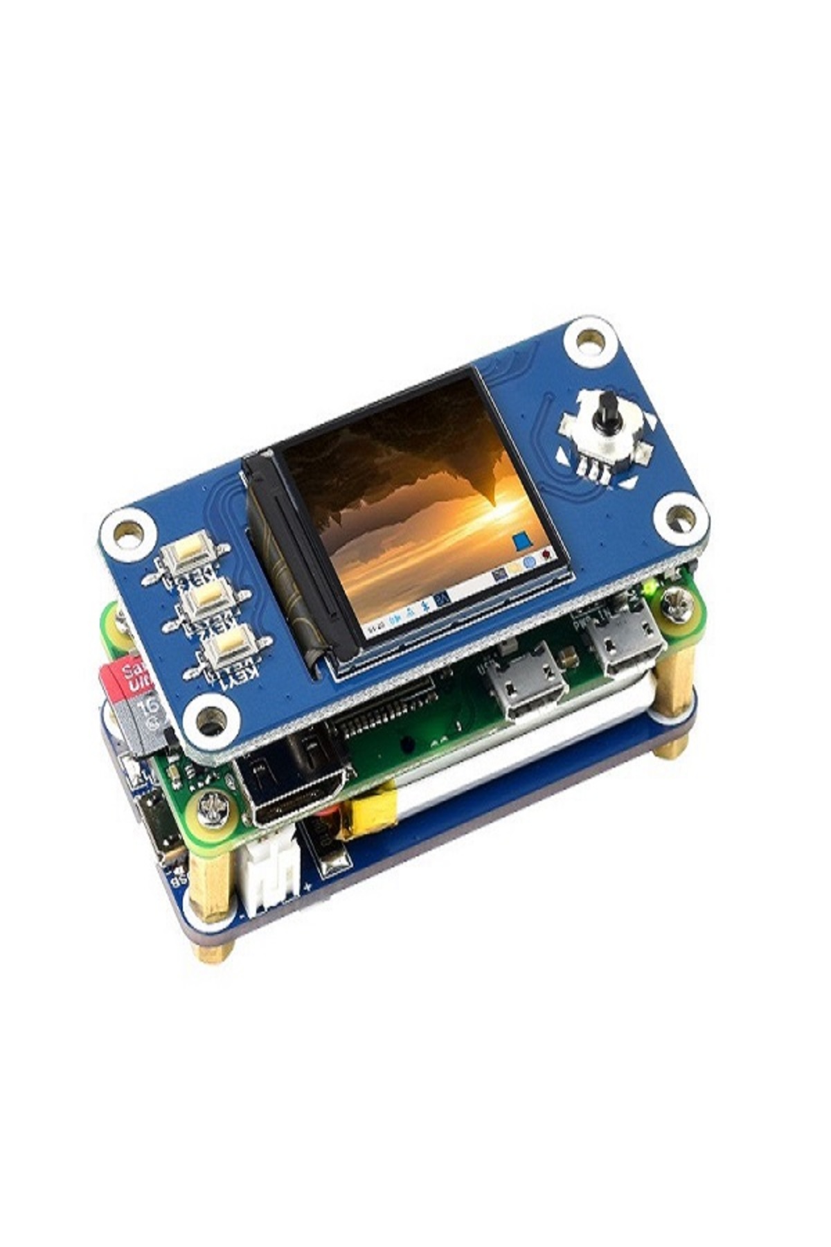 Bicycle Waveshare UPS HAT (C), Raspberry Pi Zero Serisi Kart ile Uyumlu