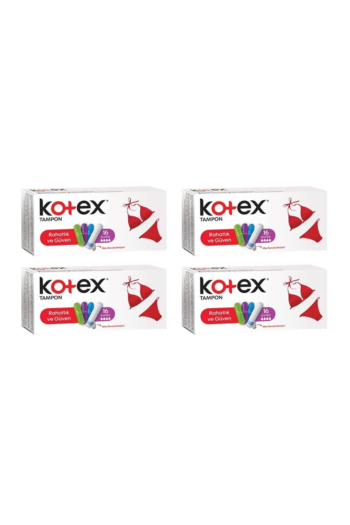 Kotex Tampon Süper 16'lı 4 Paket
