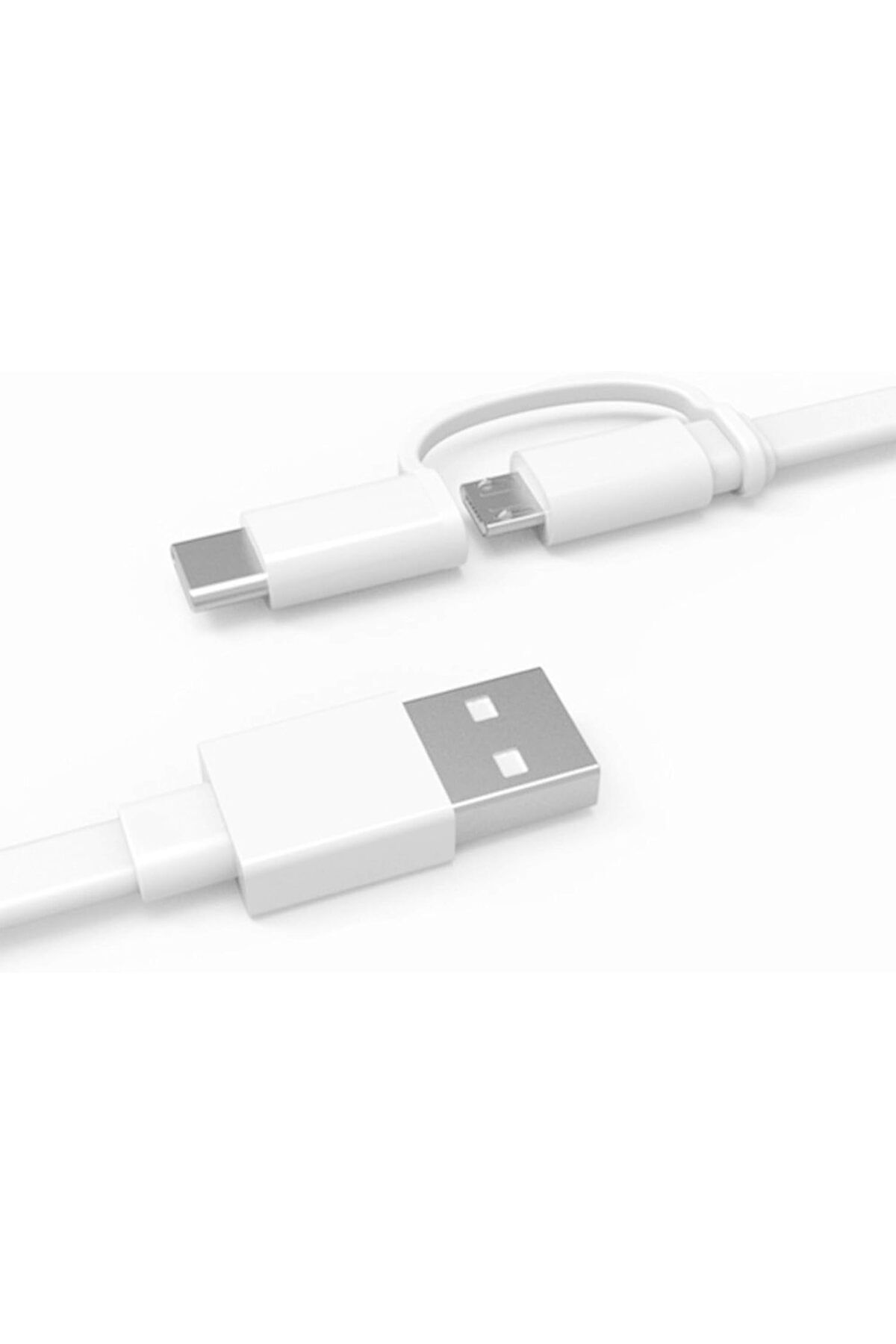 Huawei-2-in-1 Data Cable (USB Type-A to Micro USB & Type-C), 1.5m, 2.0A - White 4