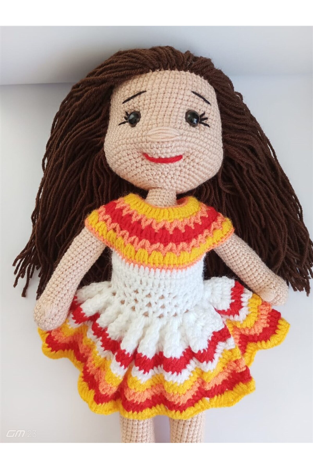 Bebekevi Doğal Bez Bebek-Doğal Oyuncak Bebek-Kız Bebek-El Yapımı Bebek-El Örgüsü Bebek Elbiseli Bebek fotoğrafı 4 (önizleme)