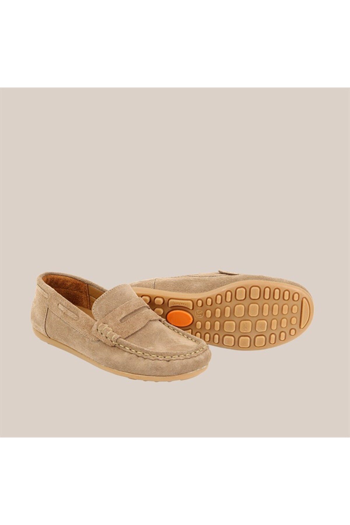 kids A more Limburg Deri Erkek Çocuk Loafer Ayakkabı Kum Rengi fotoğrafı 5 (önizleme)