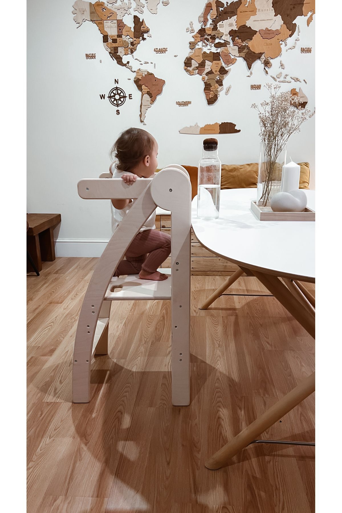 برج کمکی تاشو مونتهسوری | برج آموزشی چوبی مونتهسوری | برج آموزشی چوبی