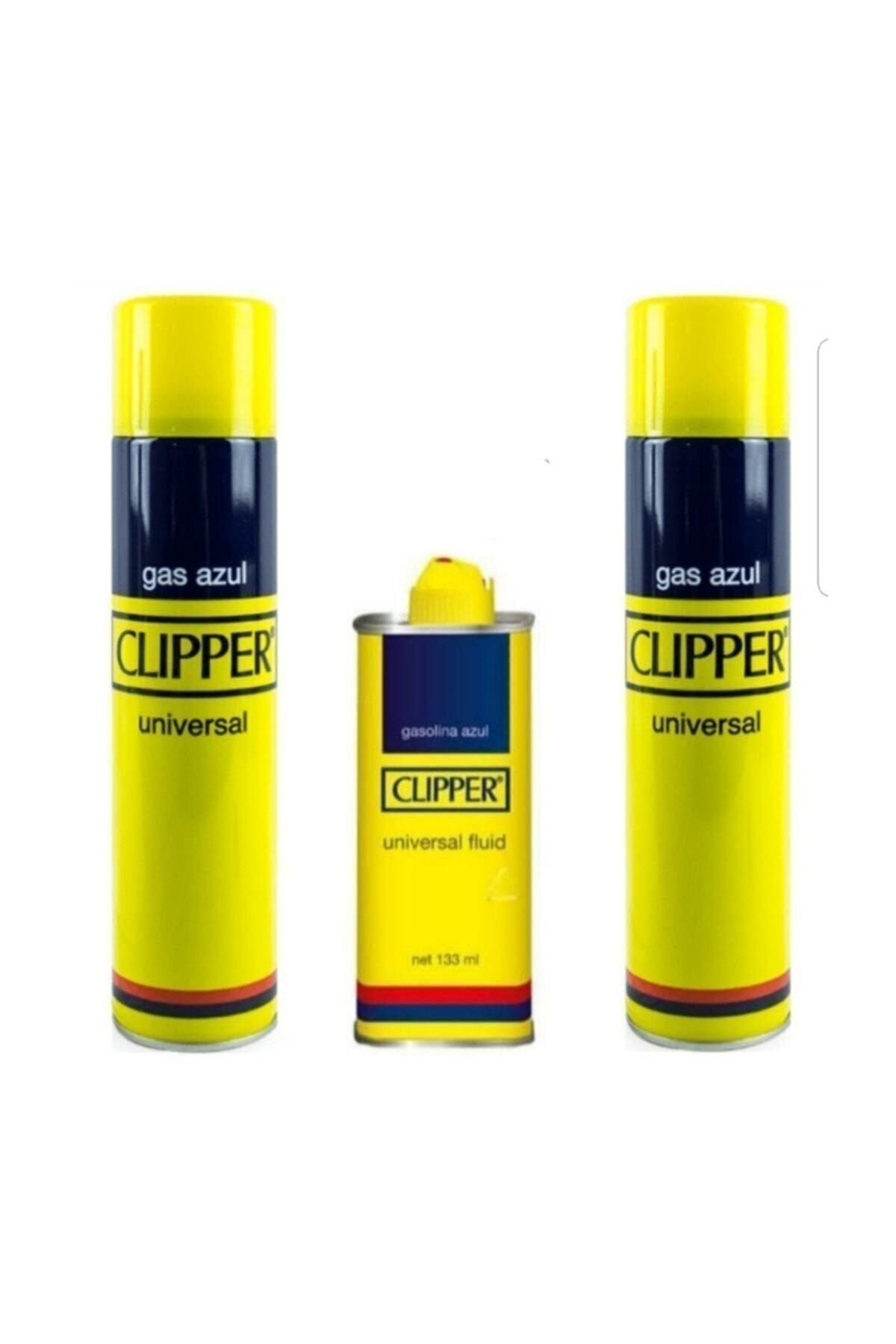 Clipper (Zippo) Çakmak Benzini 133ml 2 Adet + Çakmak Gazı 250ml 2 Adet