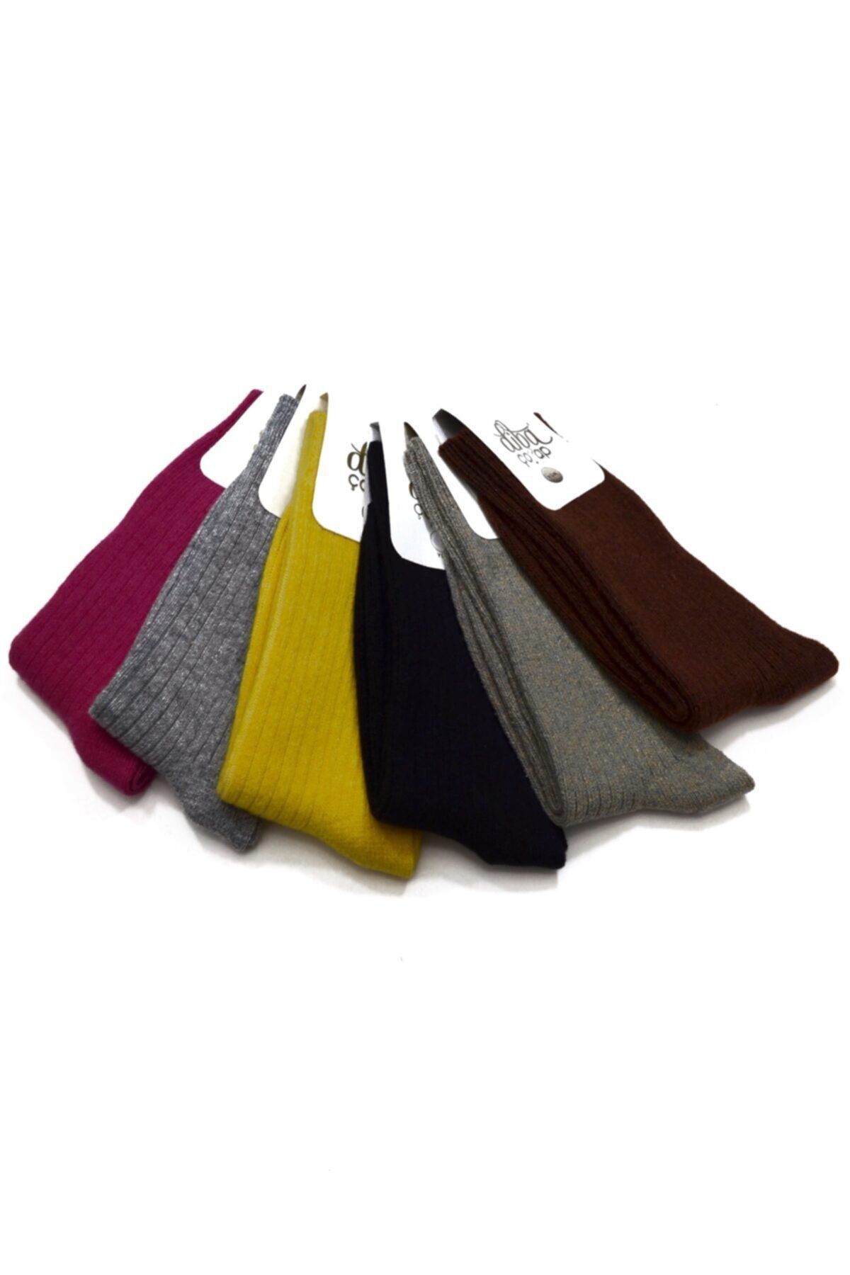 GNC Style 6 Bucăți Șosete Groase De Damă Din Lână Iarnă Femeie - 36 – 40