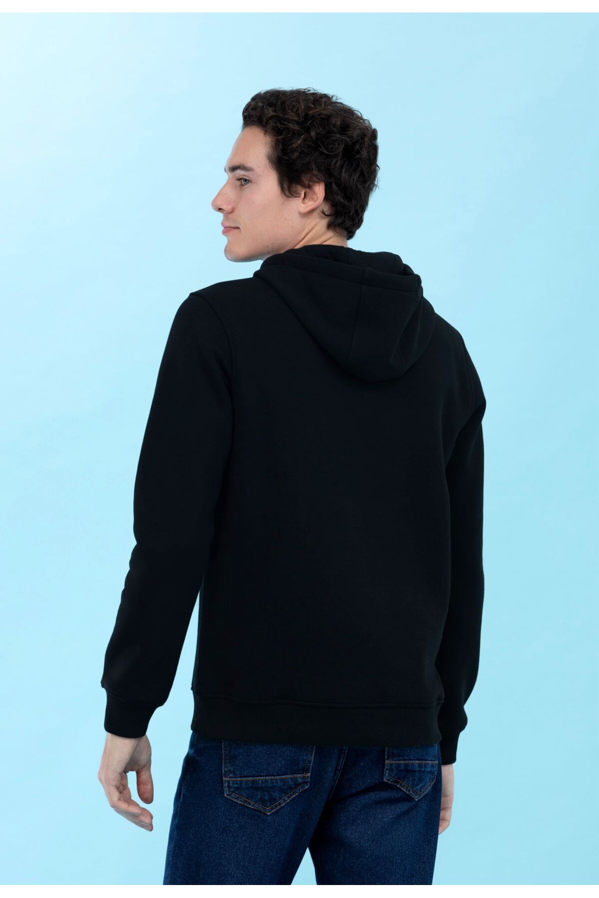 سویشرت مردانه مشکی یو اس پولو | G081SZ082.000.1702844.VR046 اورجینال - تصویر 3