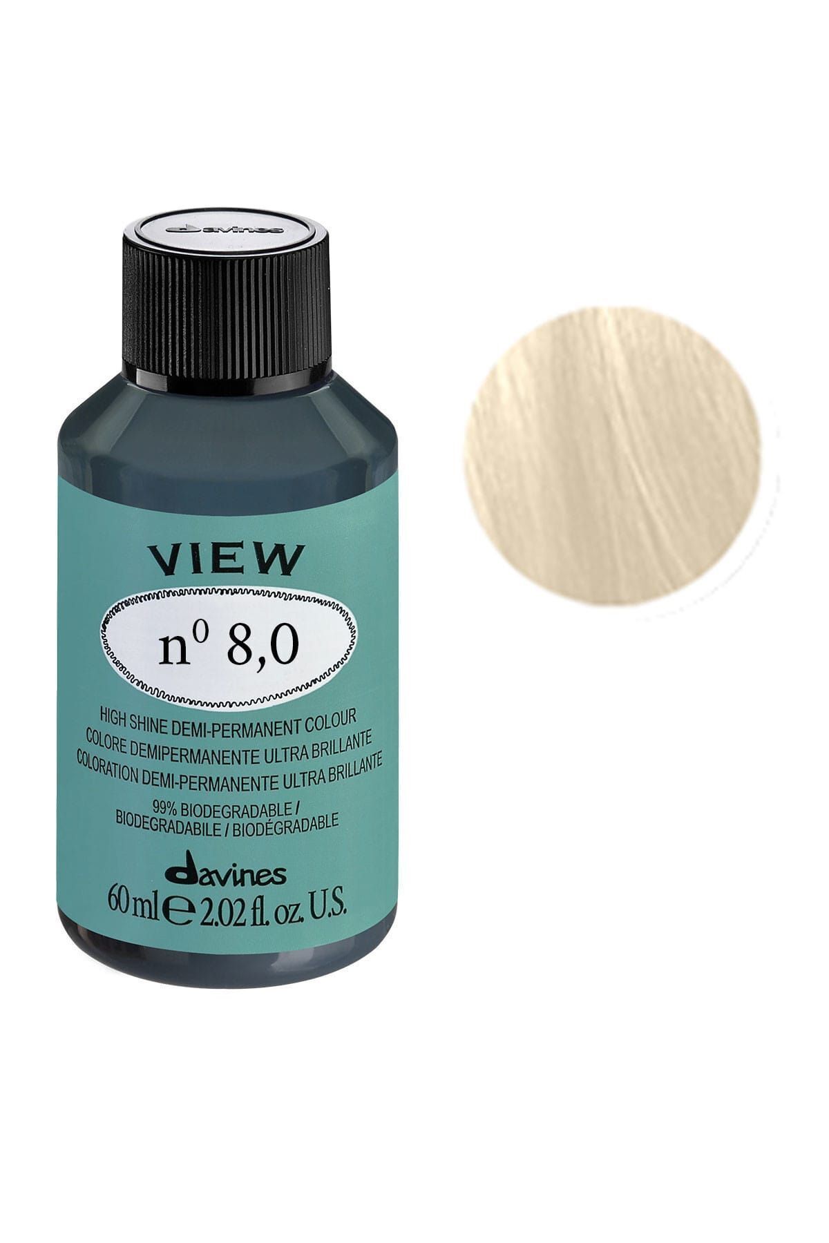 مشاهده رنگ موی نیمه دائمی 60 میلی لیتر - 8.0 رنگ آبی روشن 8004608259985 Davines