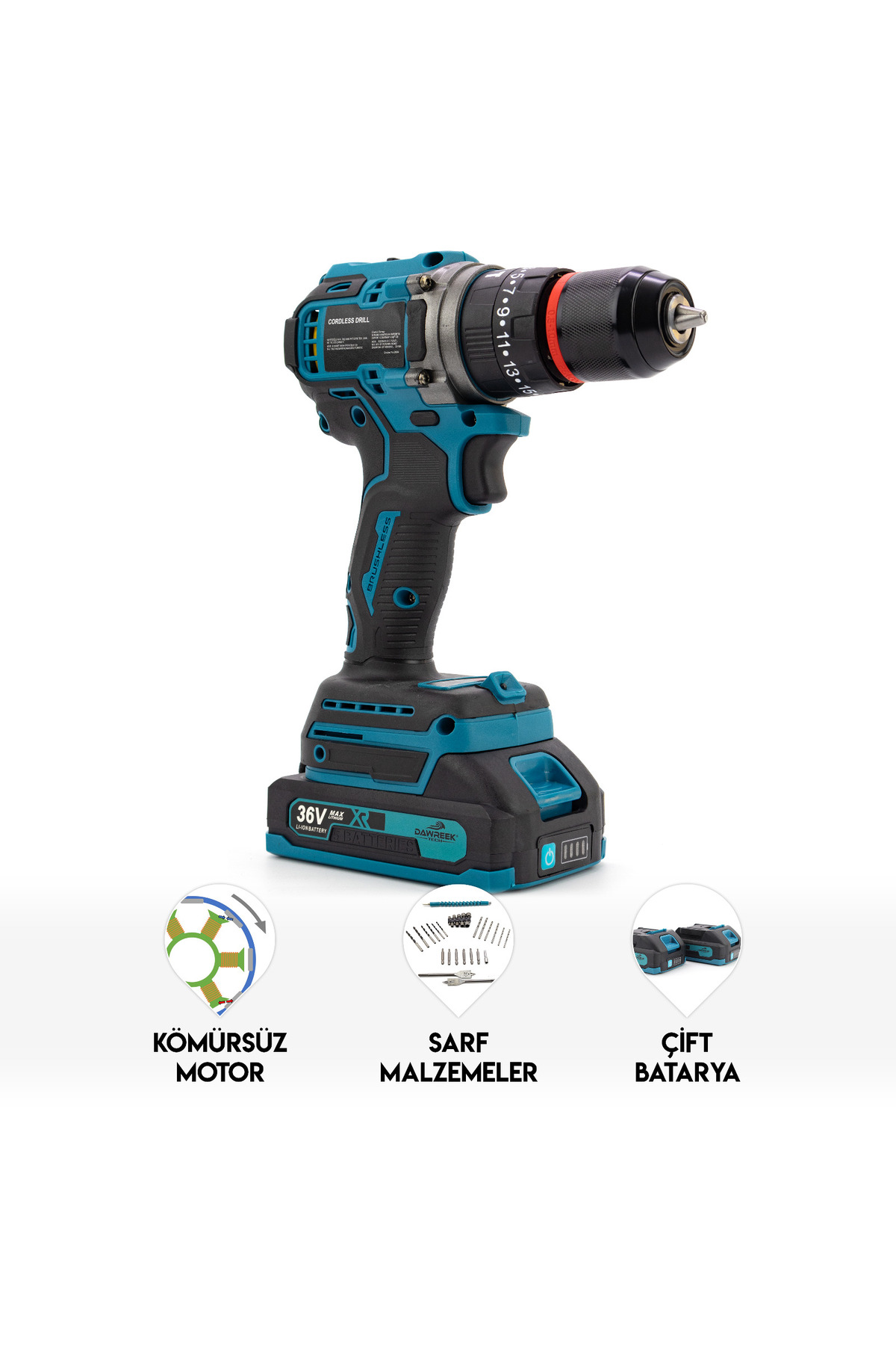 Dawreek 10MM BLUE1 KÖMÜRSÜZ VİDALAMA