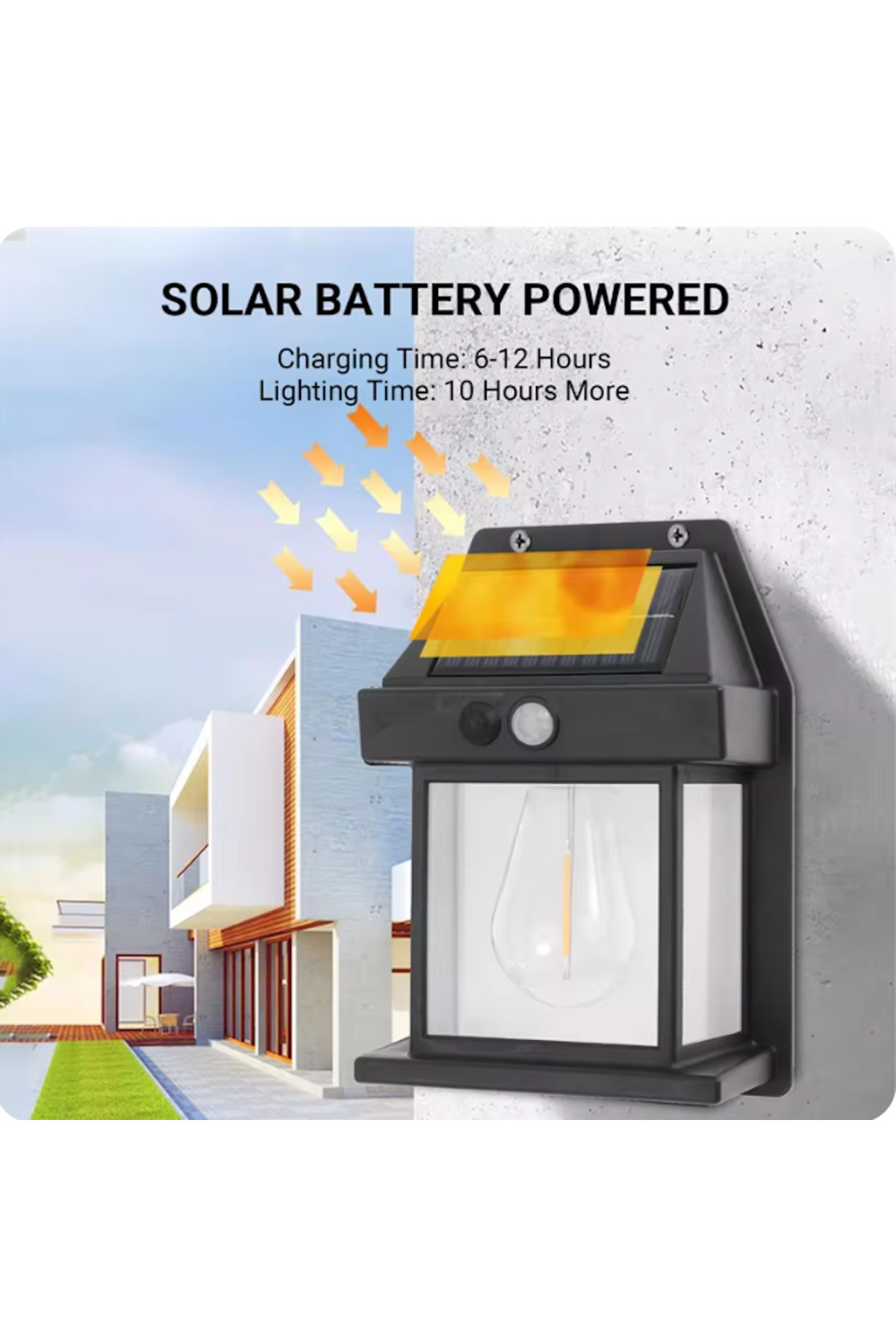 YENİ nesil Suya Dayanıklı Hareket Sensörlü Güneş Enerjili Solar LED Dış Mekan Bahçe Lambası 3