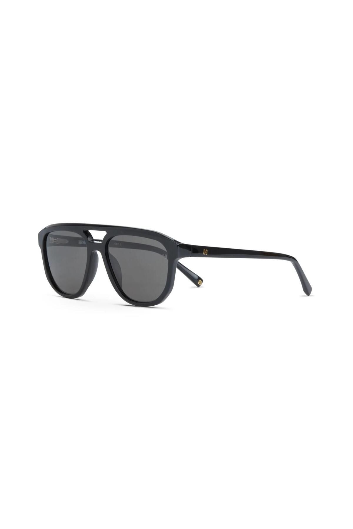 Hermossa-Hm 1662 C1 55 men's Smoked Bone SunGlasses Pilot 1