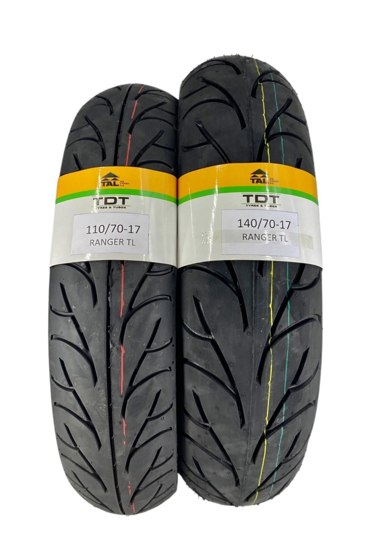 TDT TYRES HONDA CBR 250 LASTİK TAKIM 140/70-17 VE 110/70-17 TL (TUBELESS - DUBLEKS) rangerset