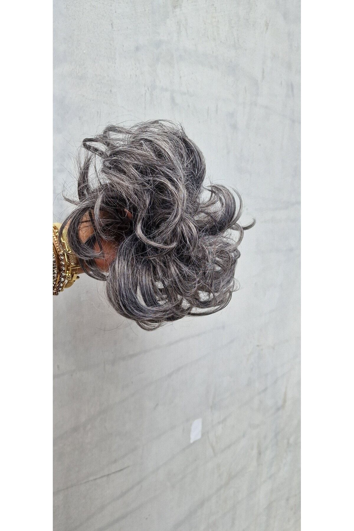LOLLY PONY-Wavy Bun Buckle Gray 2