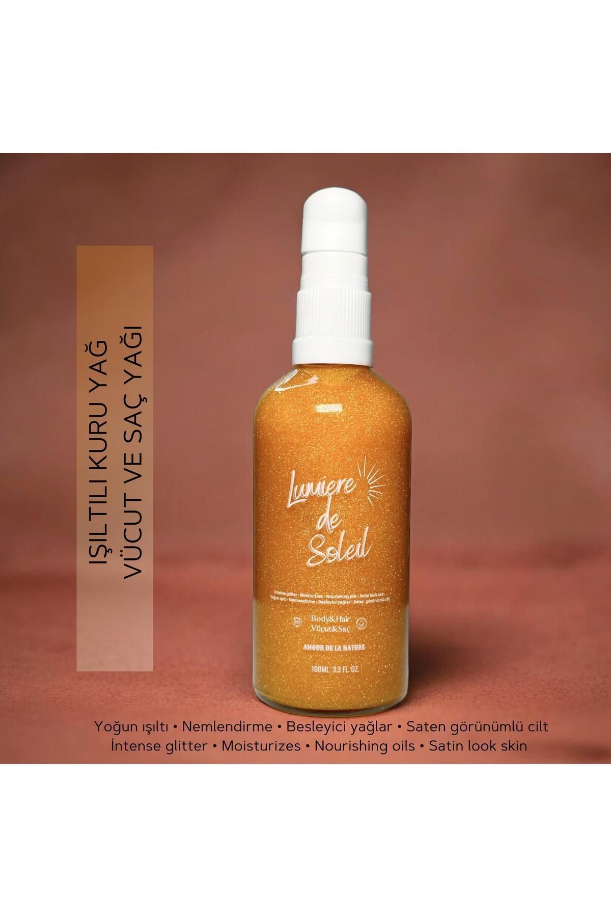 AMOUR DE LA NATURE-Lumière de Soleil 100ml - Glittered Moisturizing Oil 1