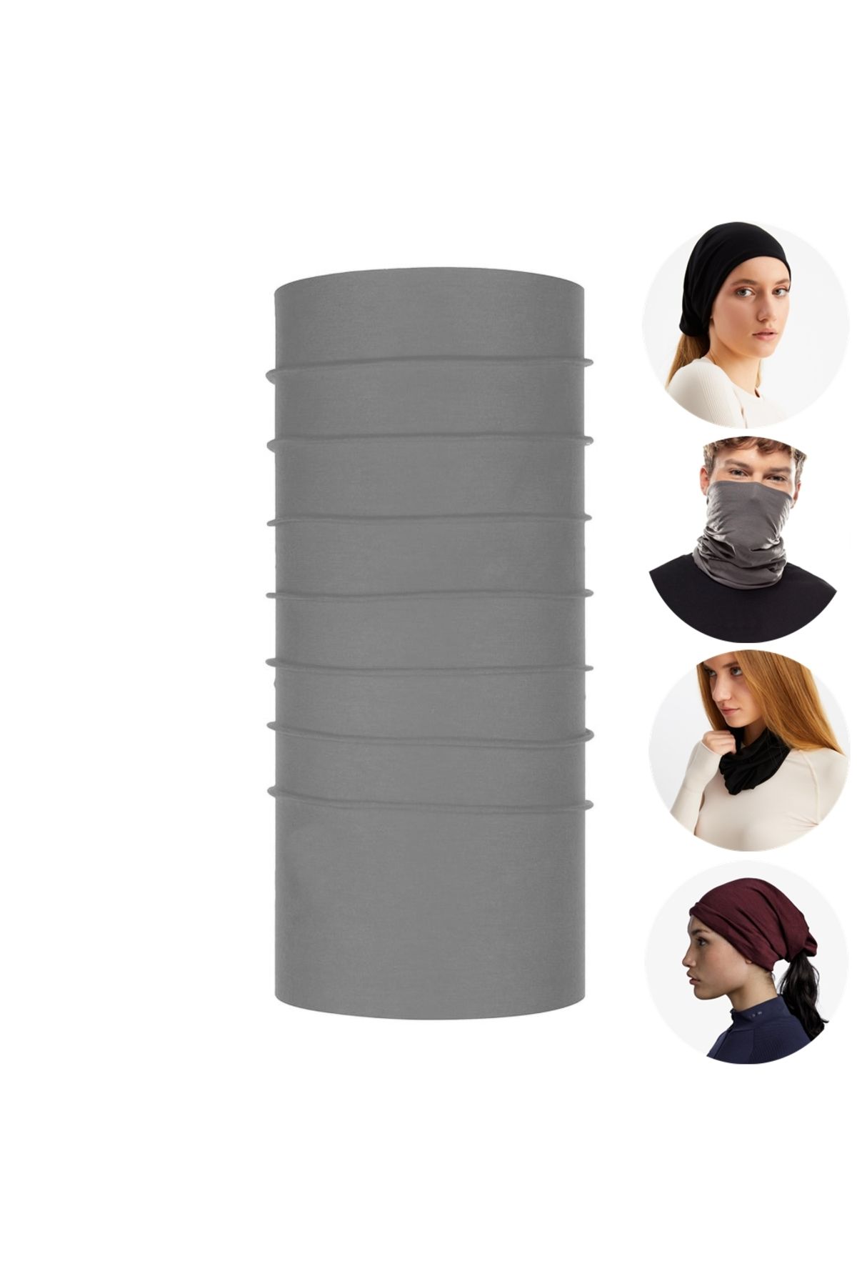 Boldy Bandana Buff - Bandă De Păr Cu Guler Pentru Gât De Culoare Uni - Mască Buff 1 Bucată Unisex - One Size