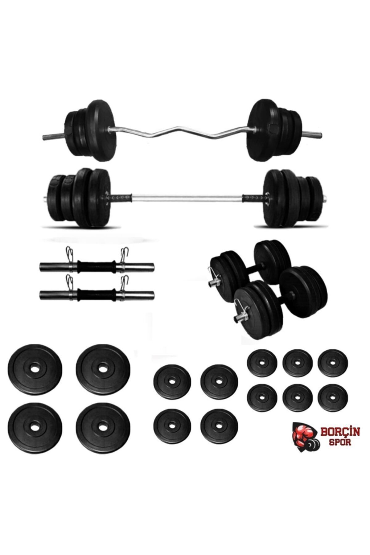 78 Kg Halter Seti Dambıl Ve Z Bar Seti