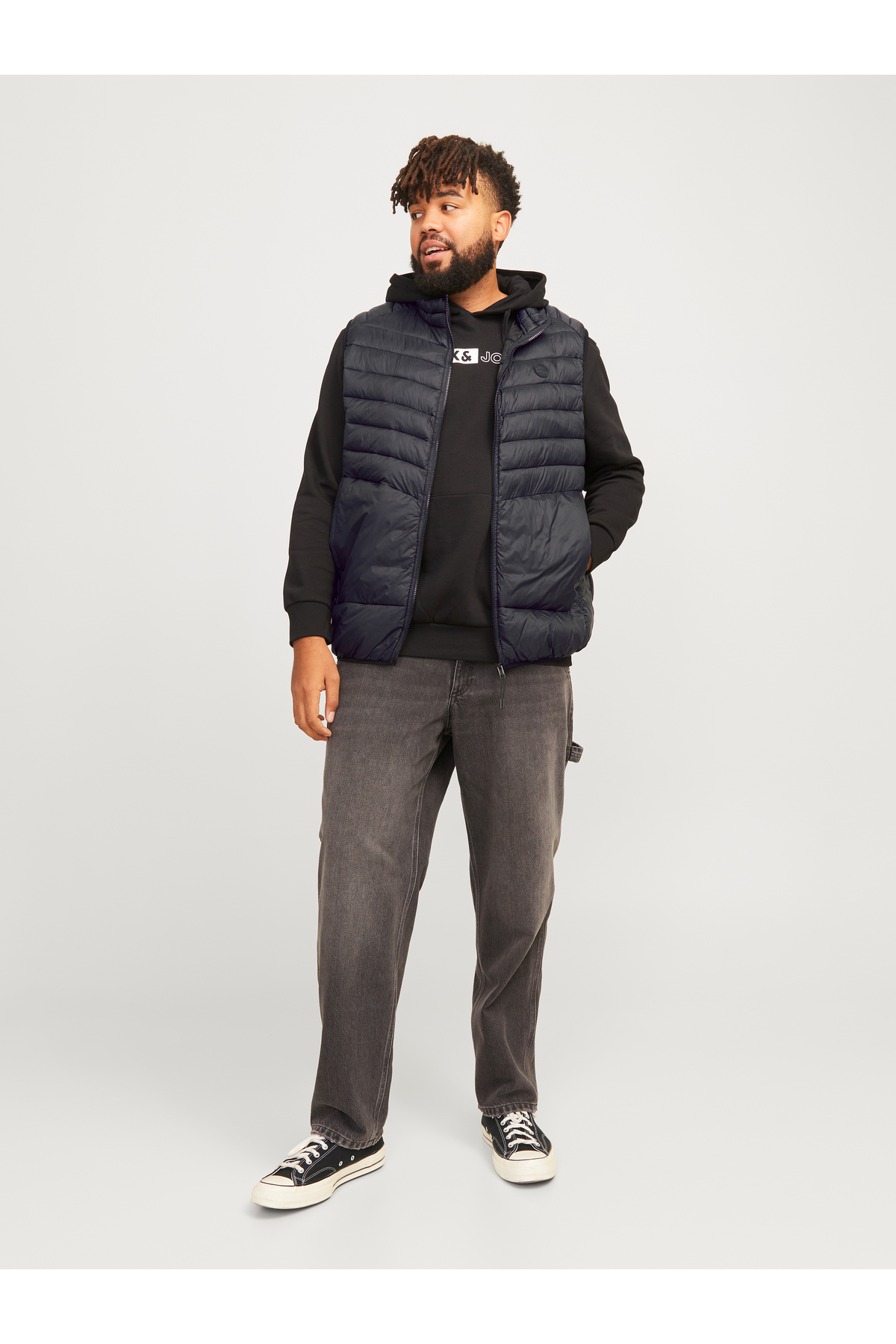 جلیقه سایز بزرگ مردانه راسته بدون آستین | جک اند جونز Jack & Jones TYCB37BFB805FAEA06 - تصویر 5