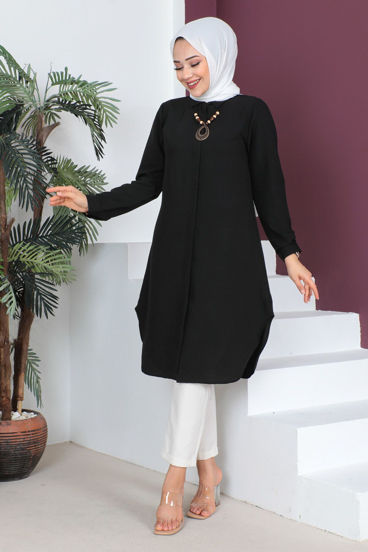 collier tunique tsd230512 noir